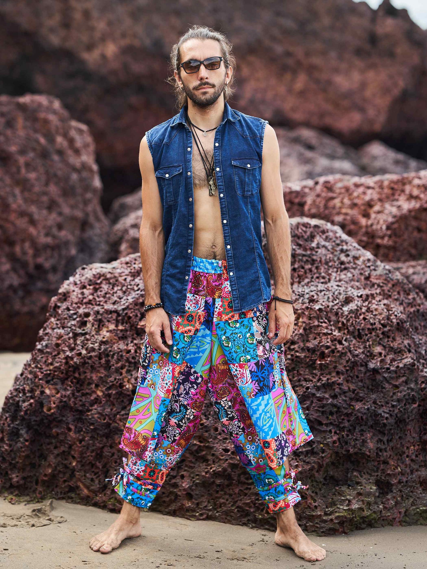 Buy Men's Floral Mandala Afghani Bohemian Harem Pants For Dance Travel Yoga
