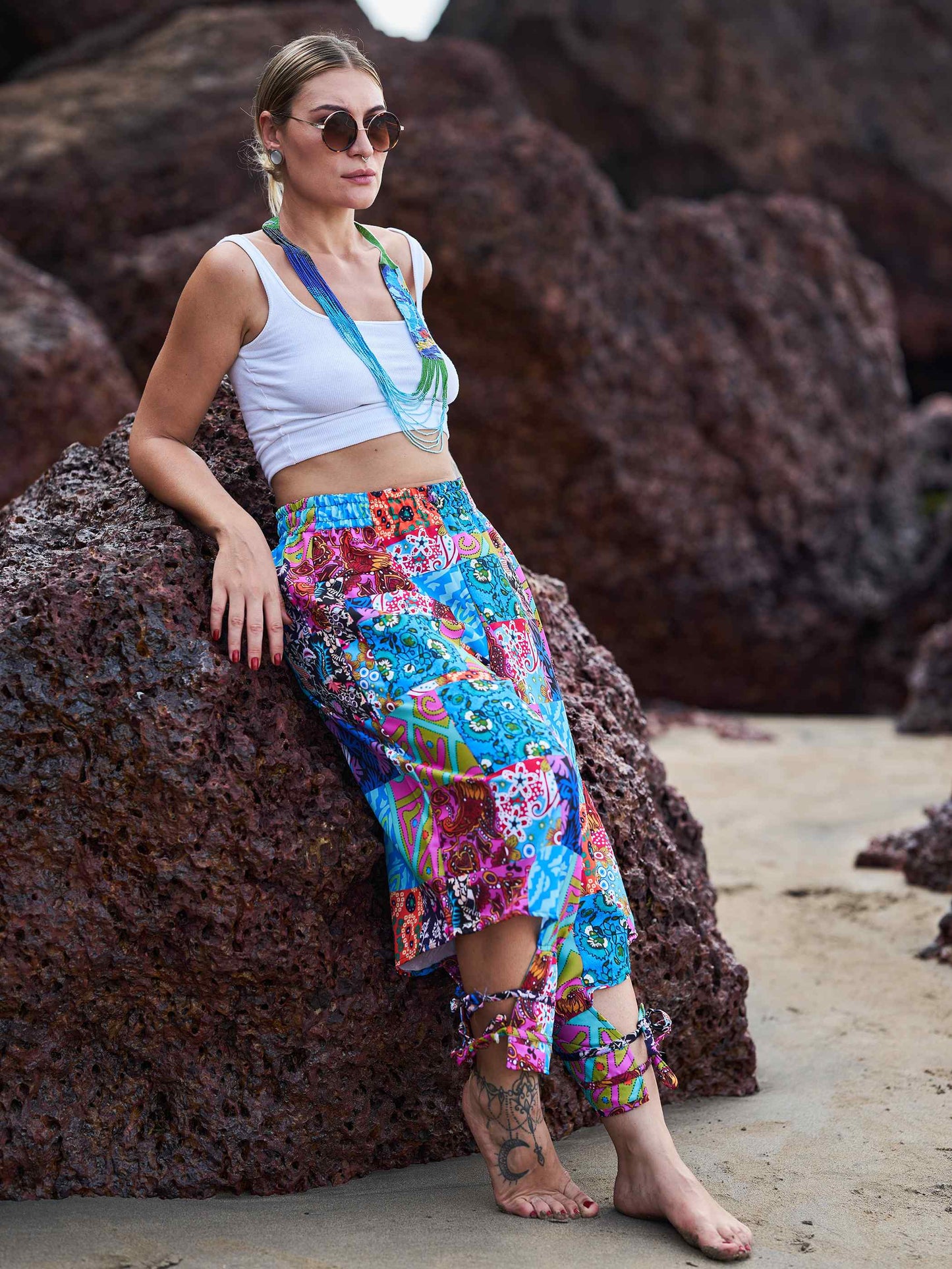 Buy Women's Floral Mandala Afghani Bohemian Harem Pants For Dance Travel Yoga