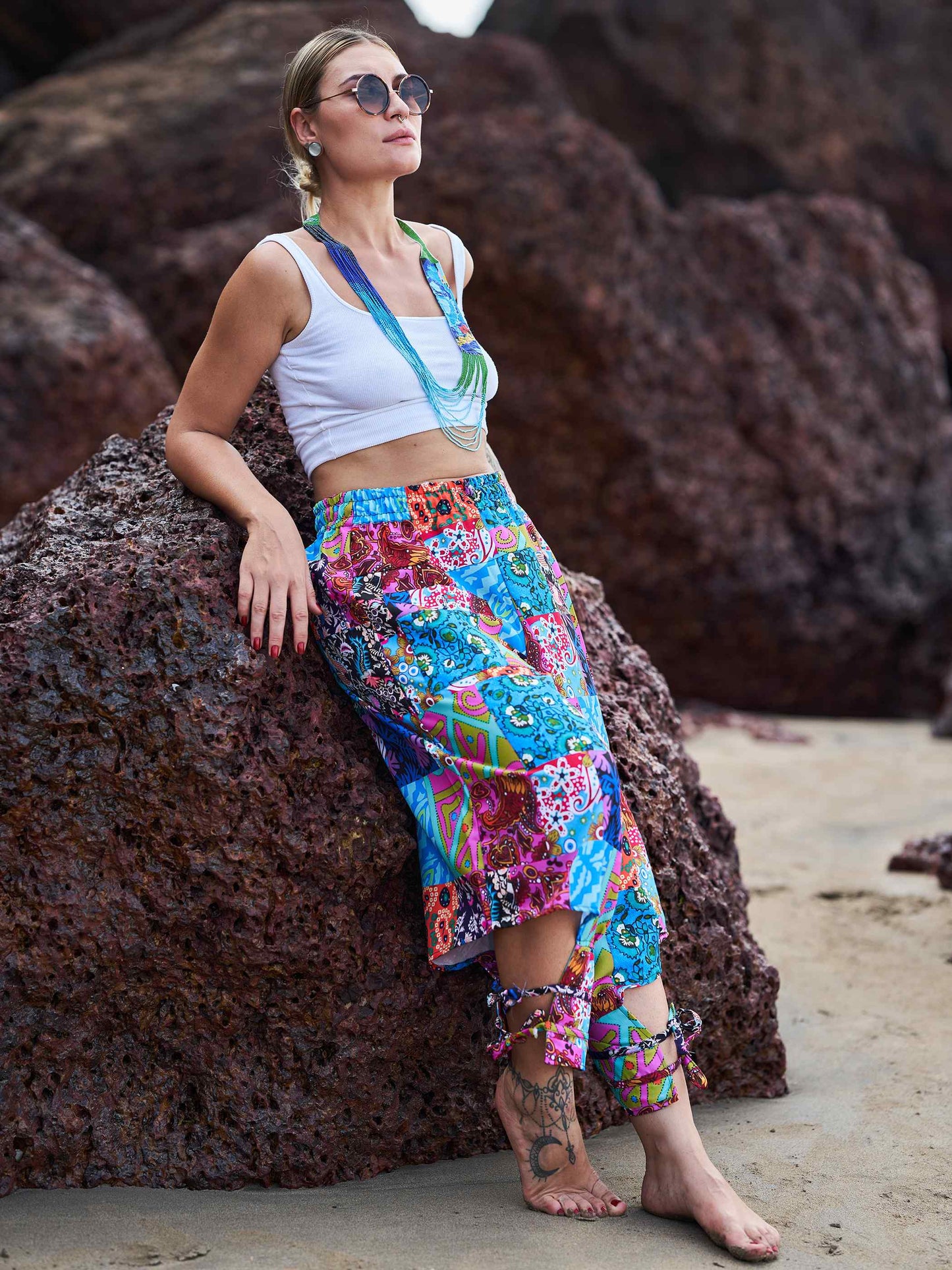 Buy Women's Floral Mandala Afghani Bohemian Harem Pants For Dance Travel Yoga