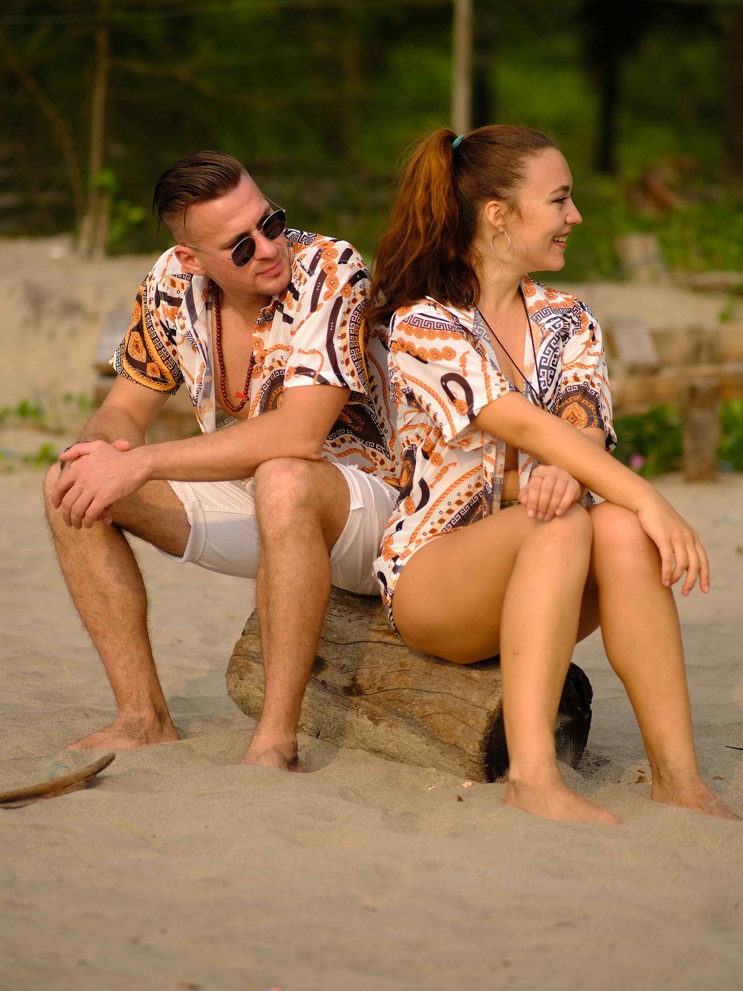 Women's Adventure Beach Inspired Printed Net Travel Shirt