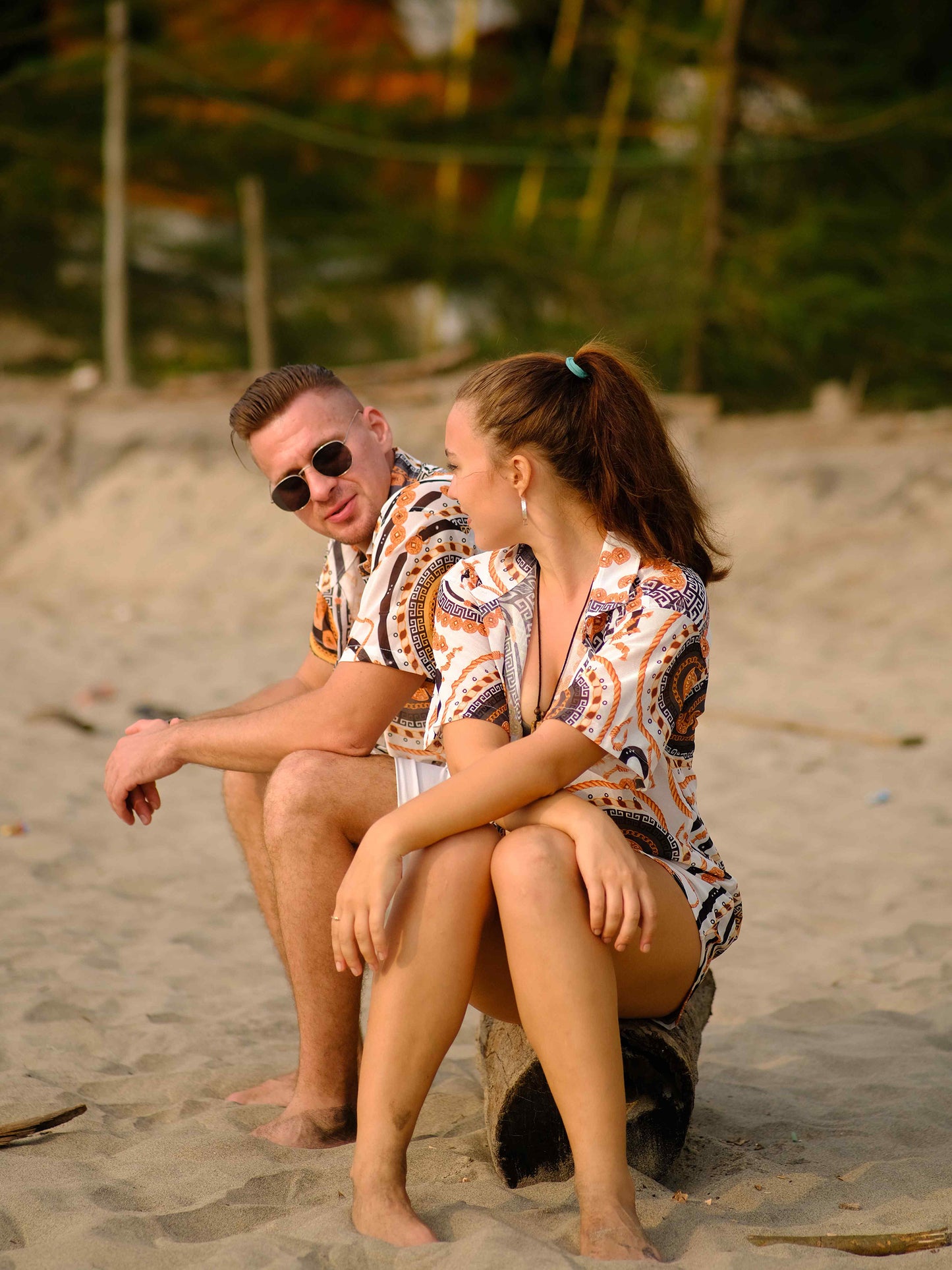 Women's Adventure Beach Inspired Printed Net Travel Shirt