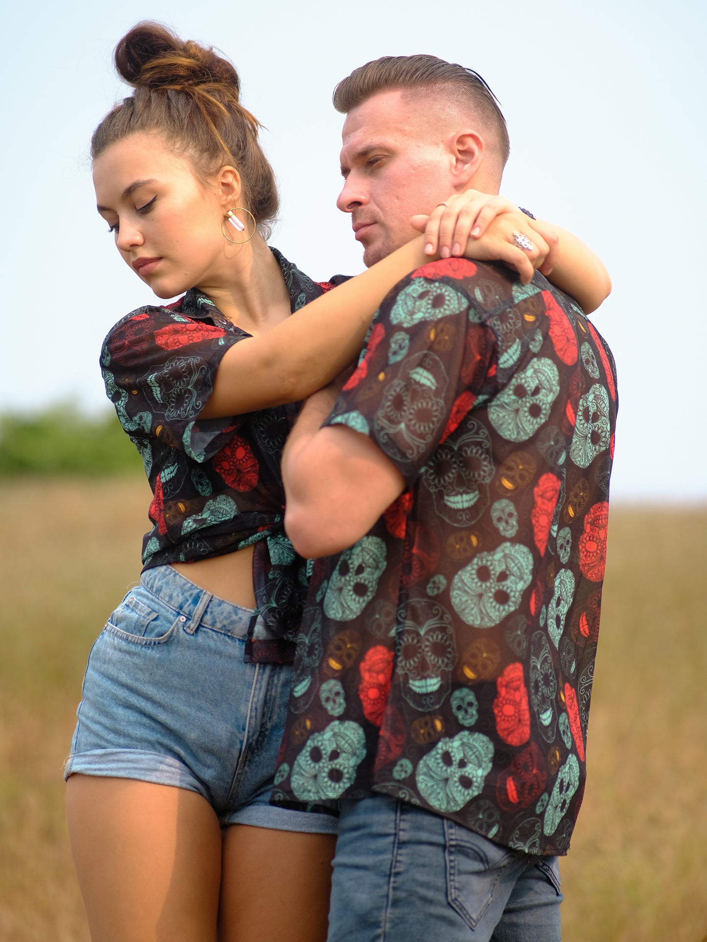 Buy Women's Boho Skull Paradise Beach Travel Shirt