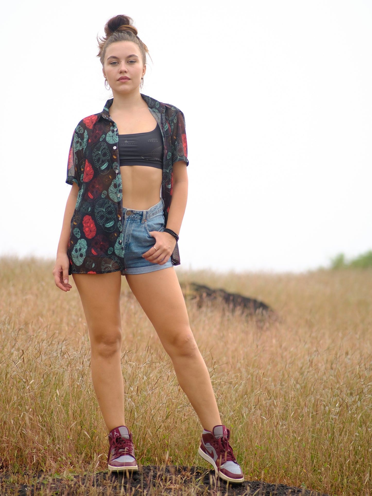 Buy Women's Boho Skull Paradise Beach Travel Shirt