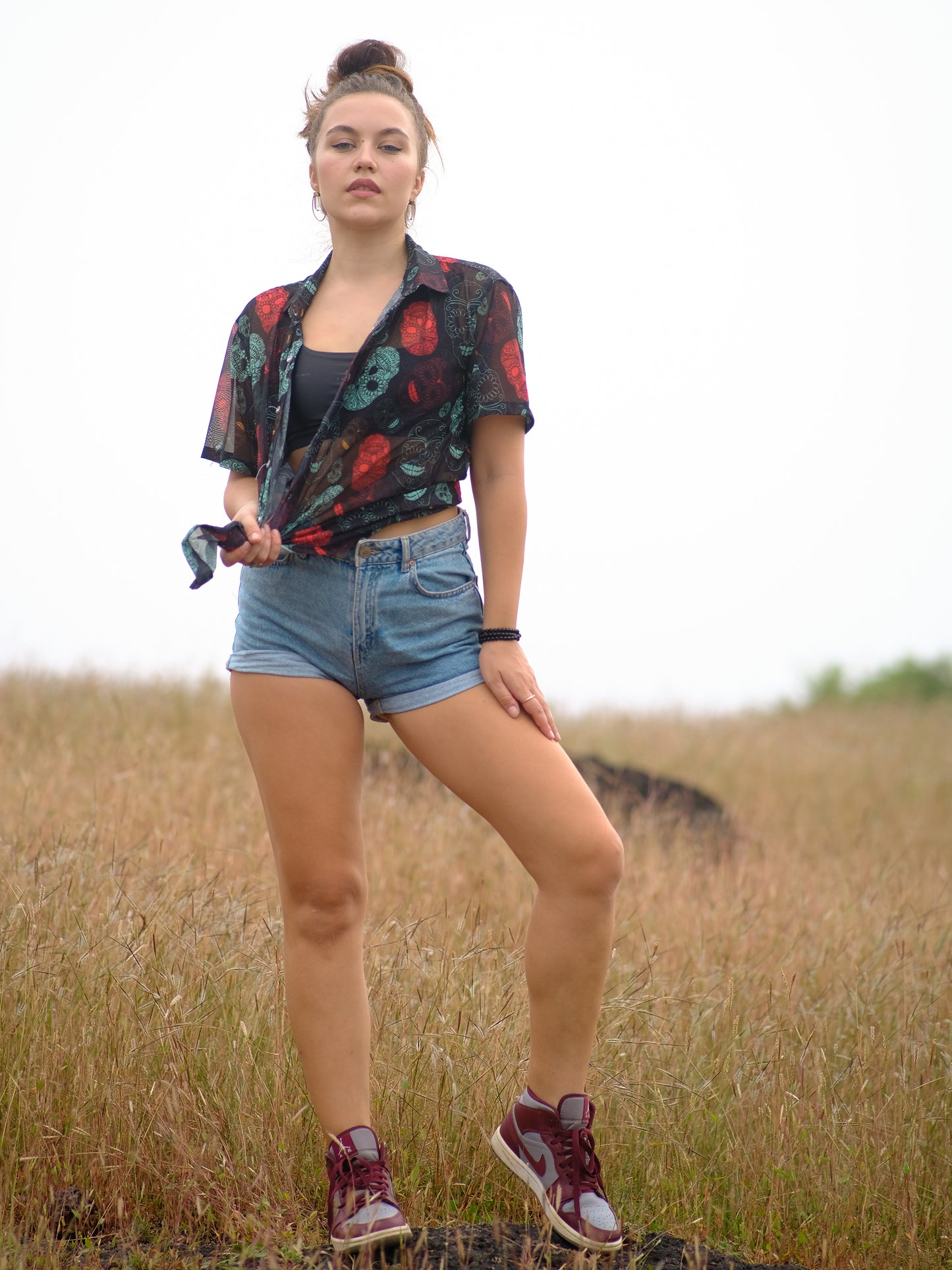 Buy Women's Boho Skull Paradise Beach Travel Shirt