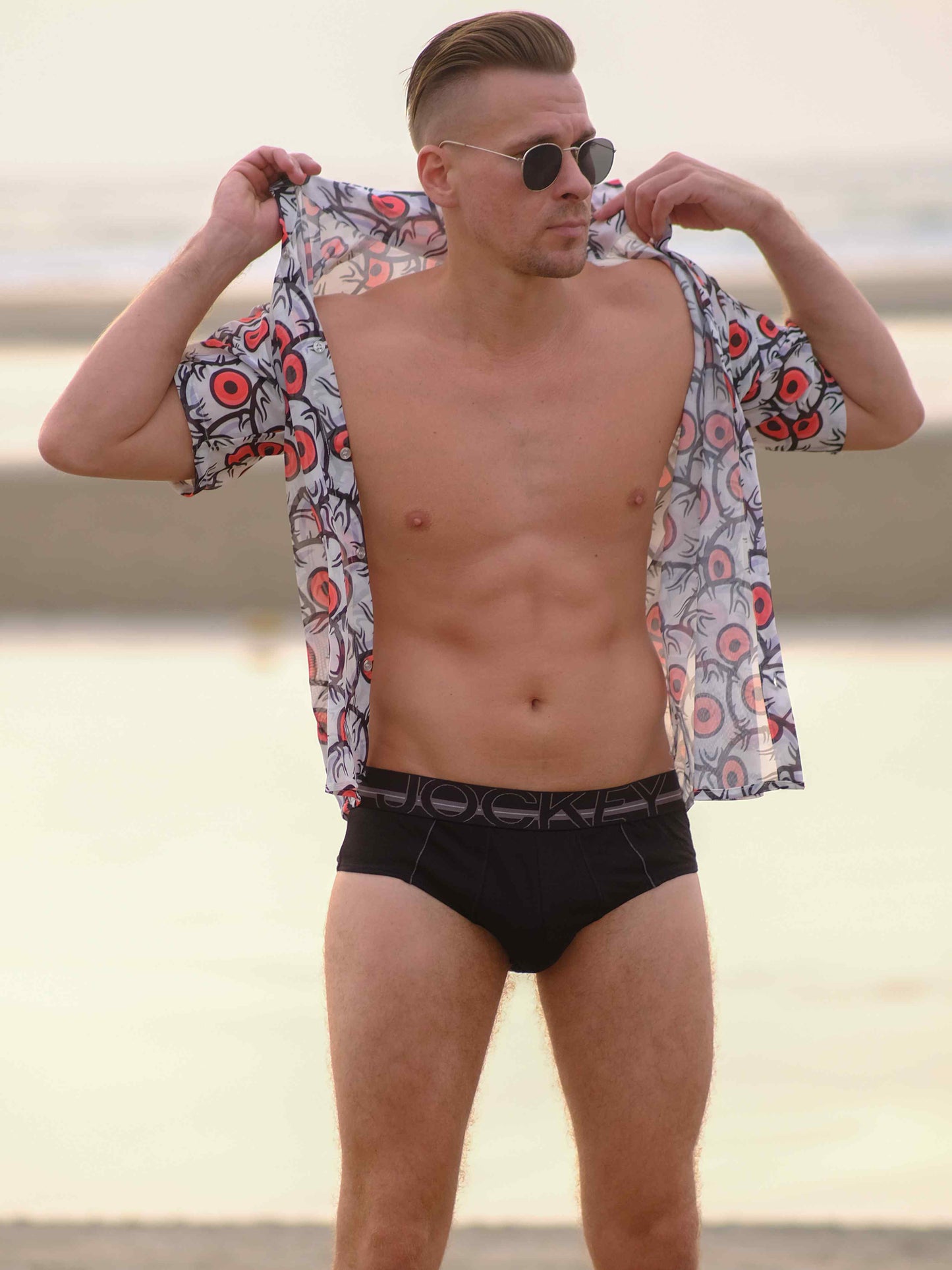 Men's Mystic Gaze Printed Travel Beach Shirt