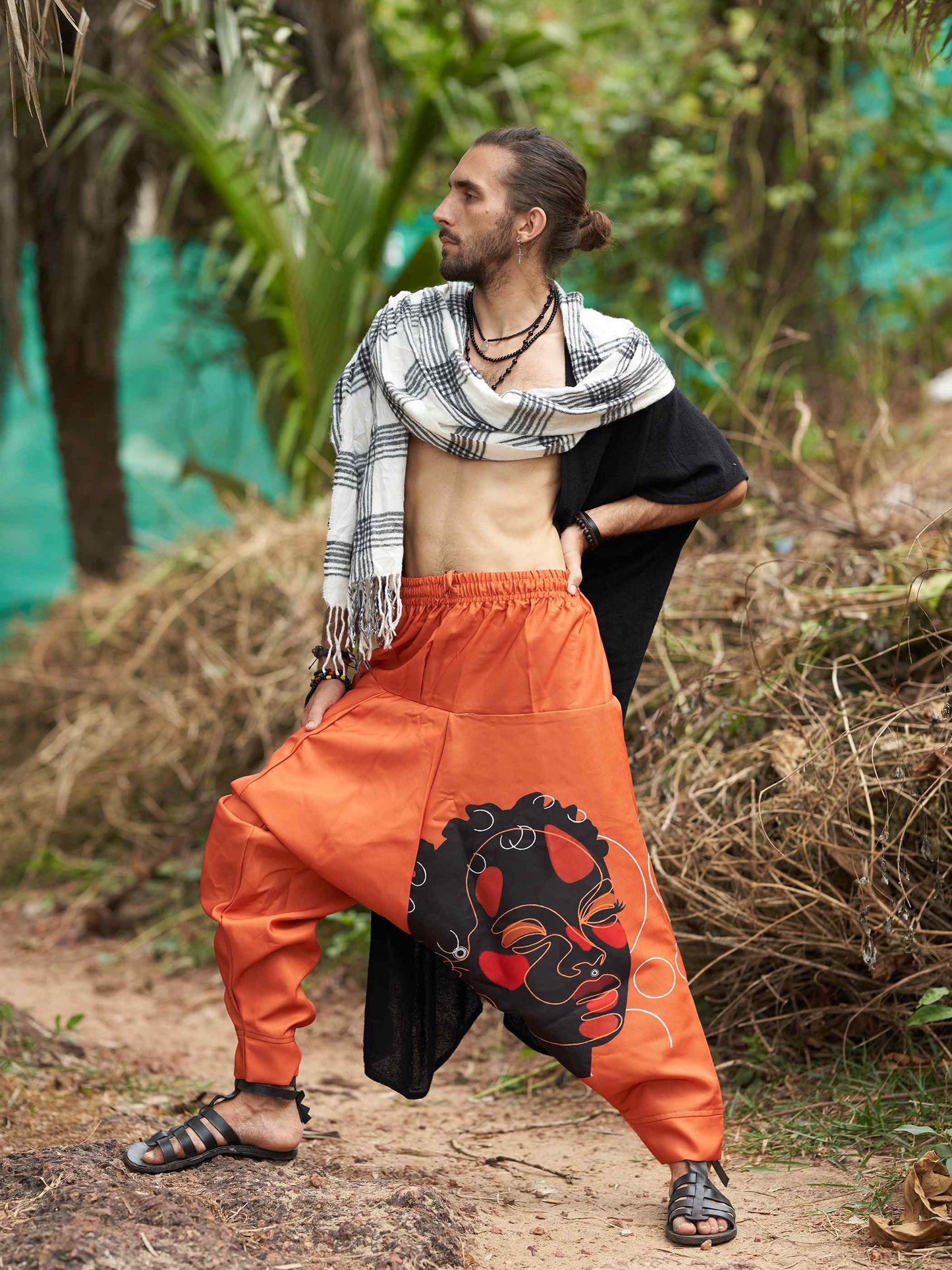 Buy Men's Tribal Print Bohemian Hippy Harem Pants For Dance Travel Yoga