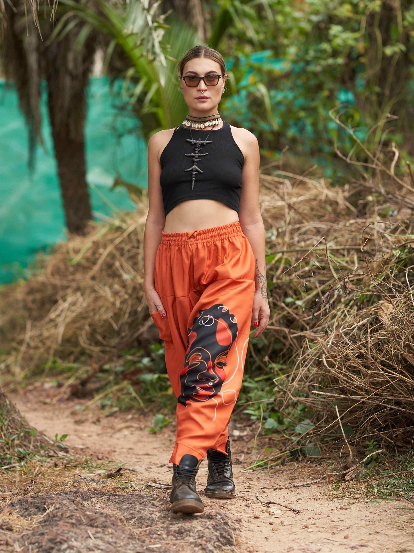 Buy Women's Tribal Print Bohemian Hippy Harem Pants For Dance Travel Yoga