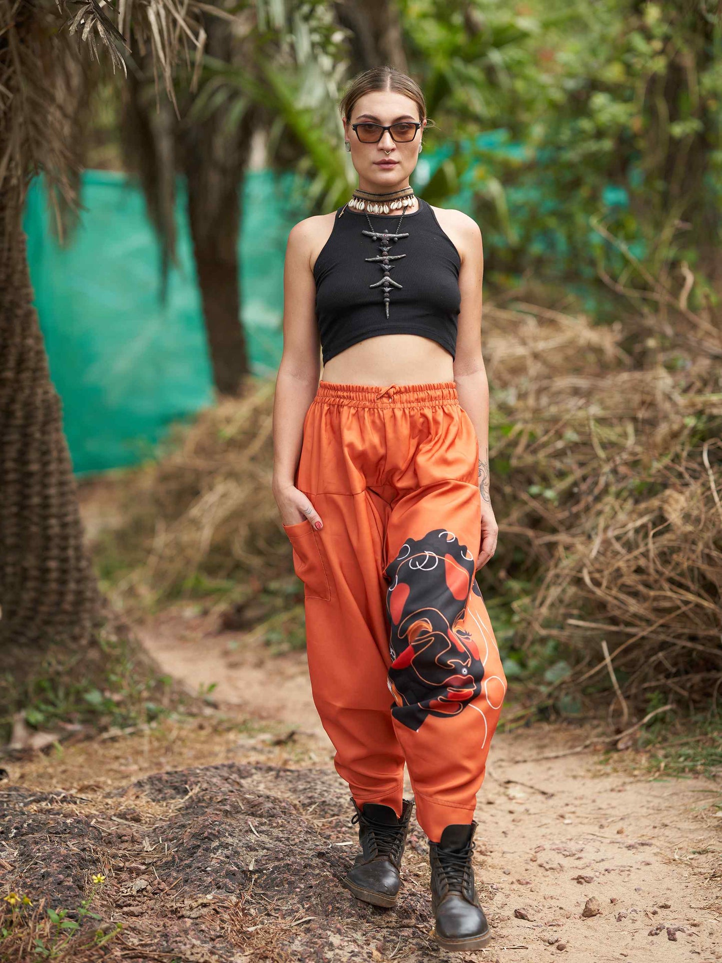 Buy Women's Tribal Print Bohemian Hippy Harem Pants For Dance Travel Yoga