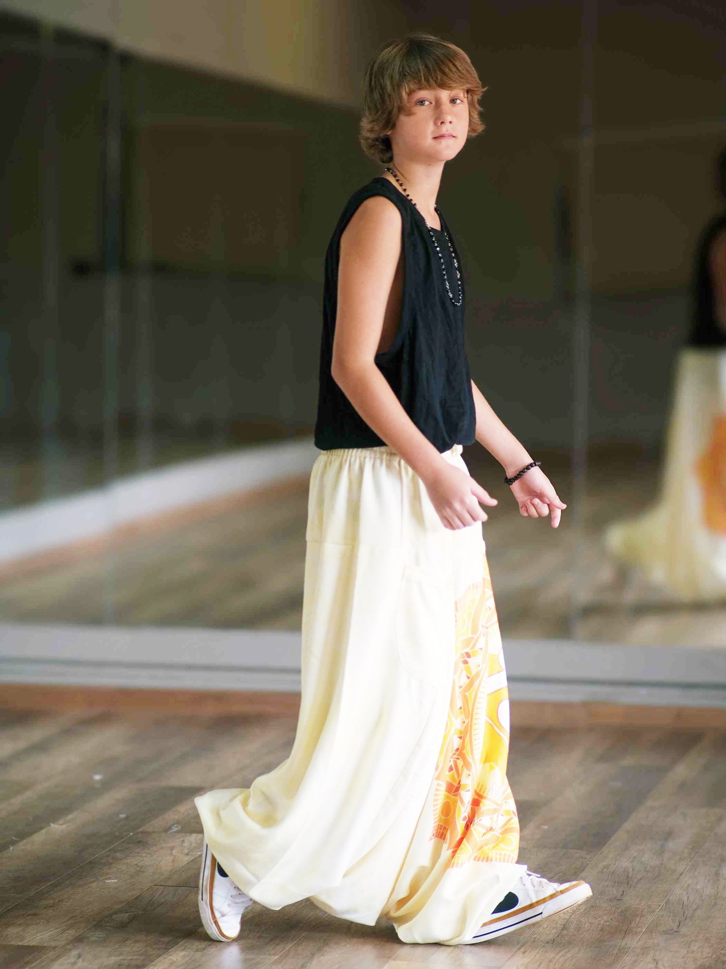 Boy's Kids Mandala Print Dhoti Balloon Harem Pants For Dance
