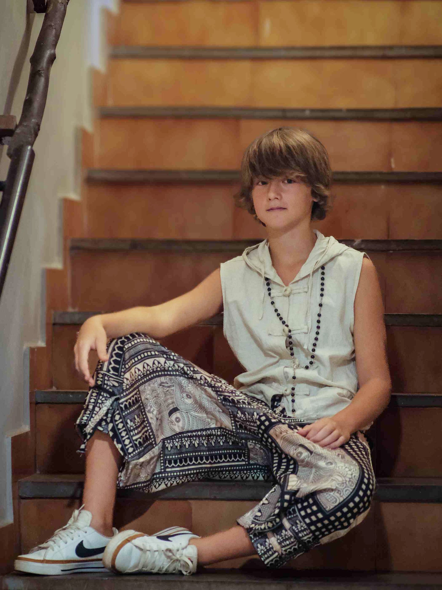 Boy's Kids Artistic Tribal Harem Pants for Dance