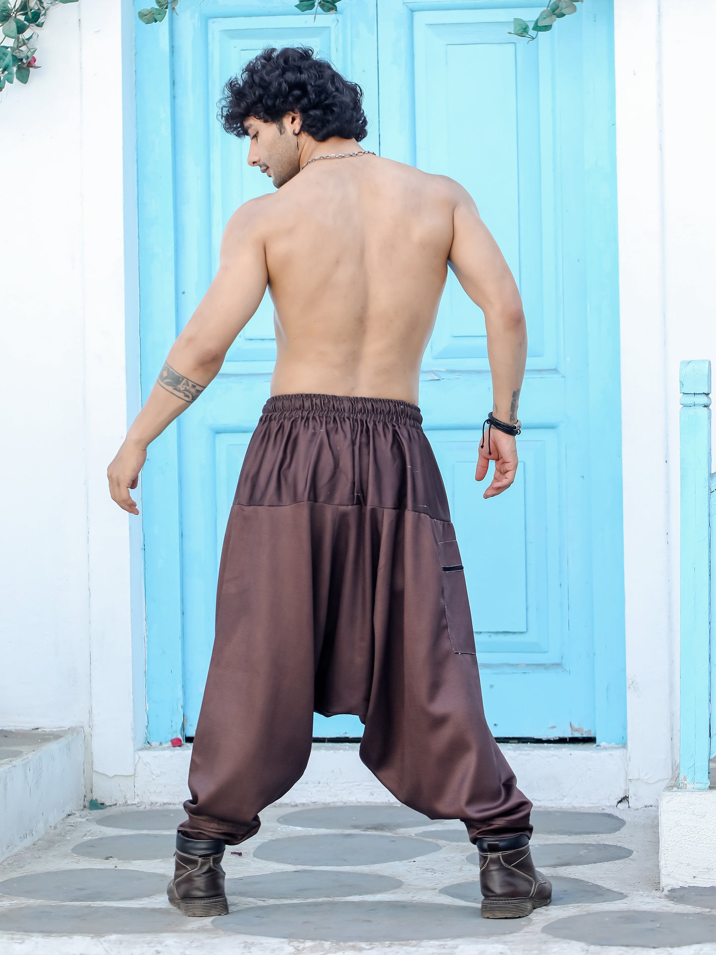 Men's Baggy Hammer Bohemian Hippy Harem Pants For Dance Travel Yoga