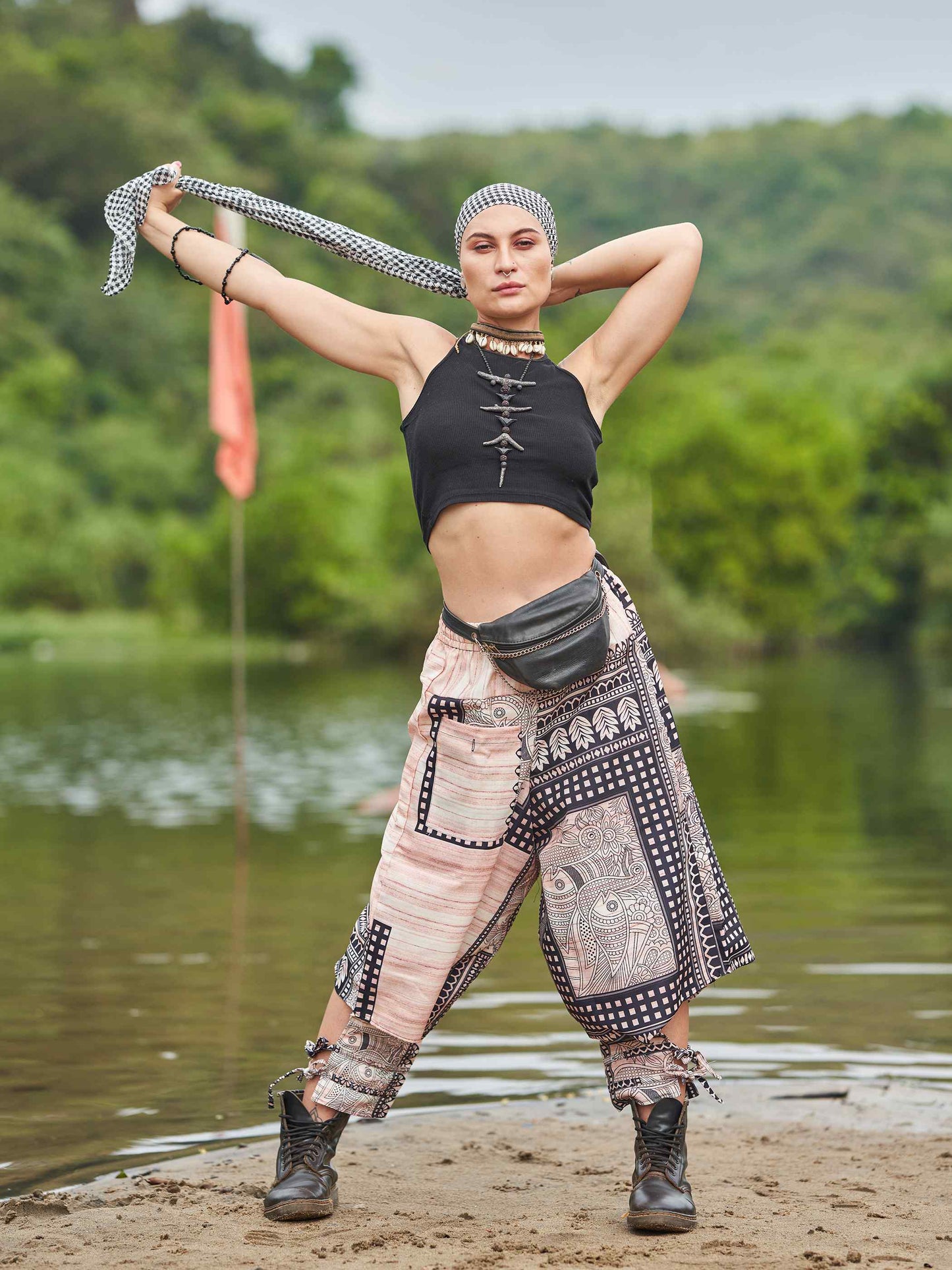Buy Women's Artistic Tribal Harem Pants for Travel Dance Yoga
