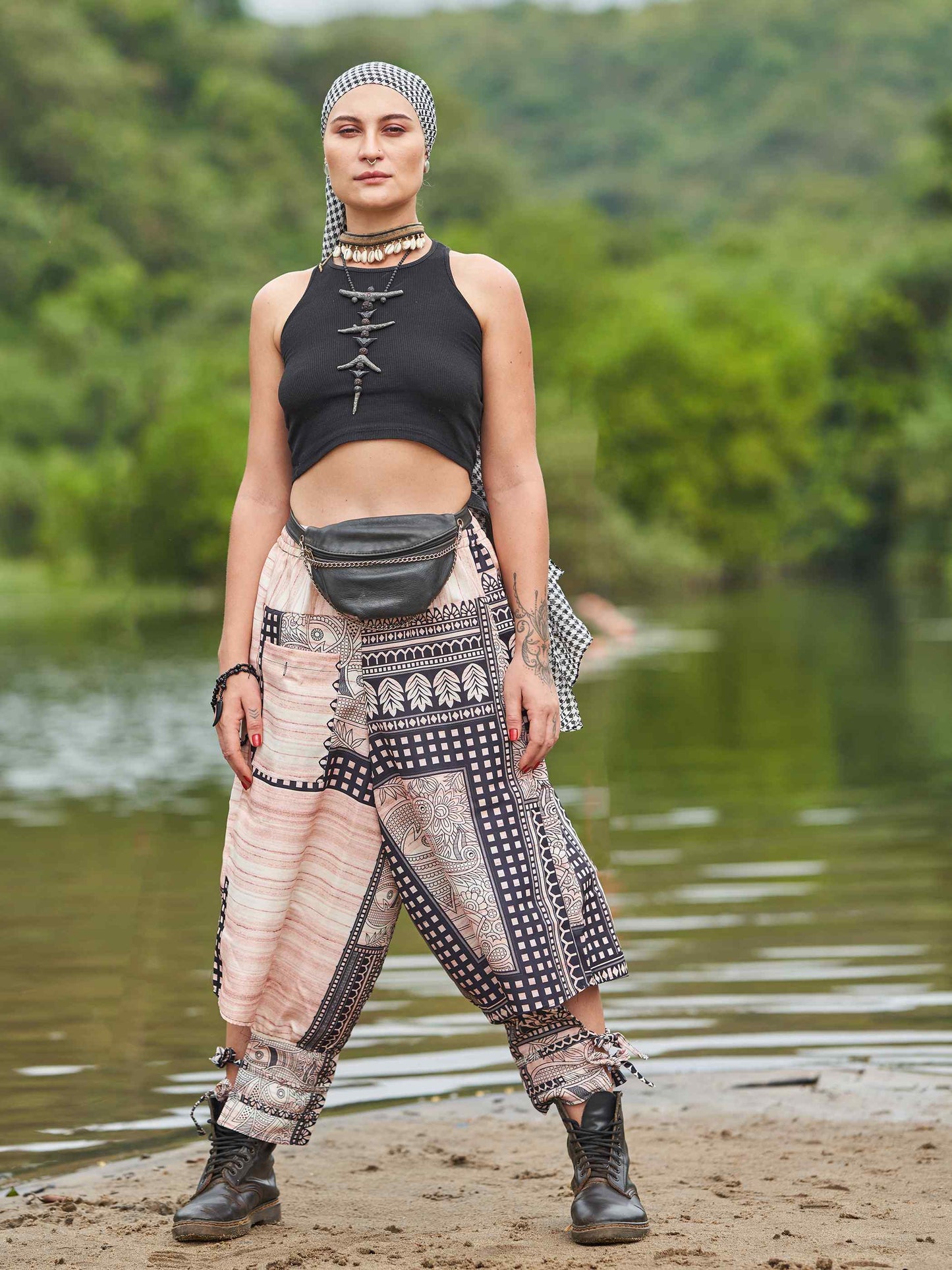 Buy Women's Artistic Tribal Harem Pants for Travel Dance Yoga