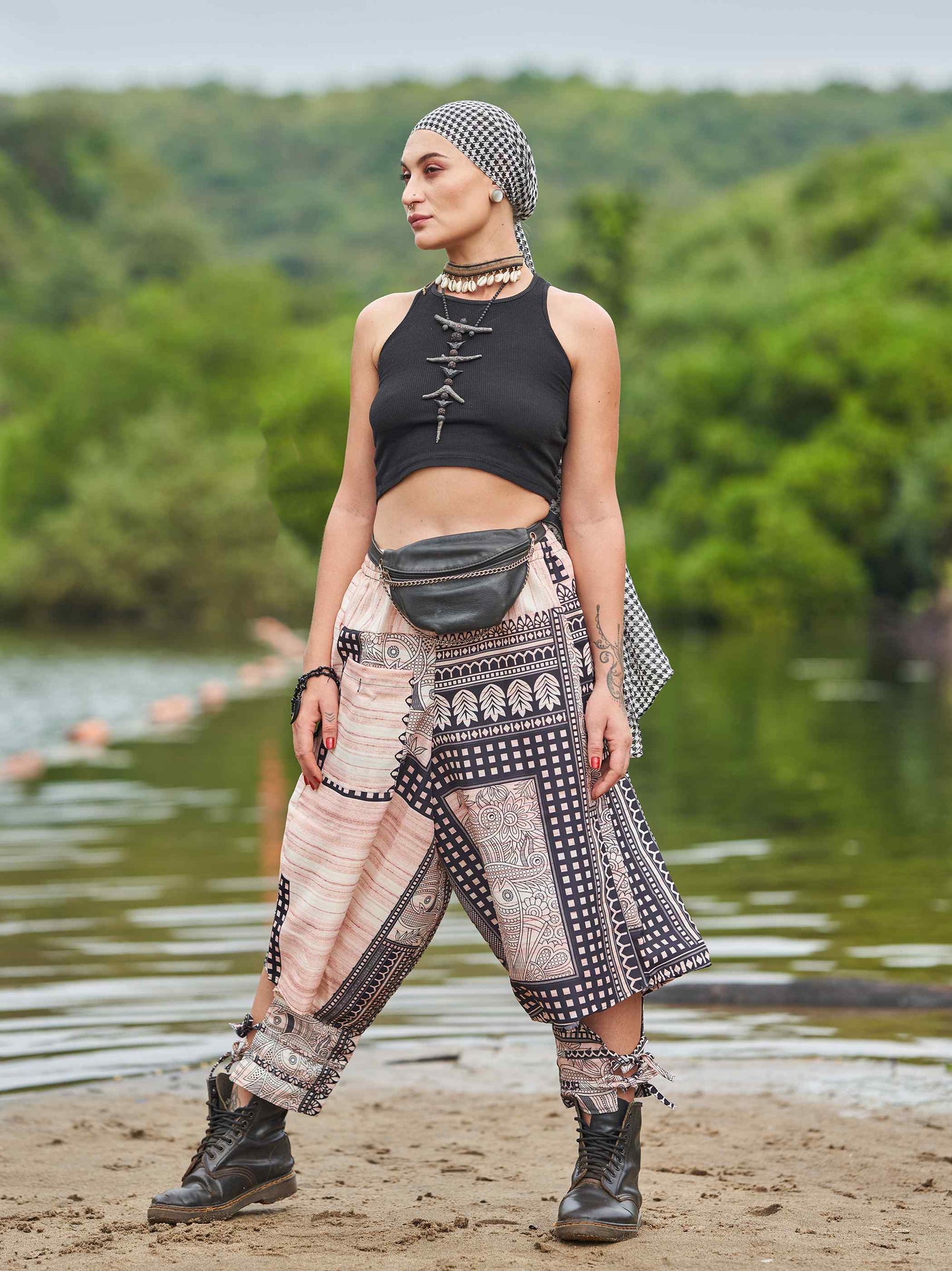 Buy Women's Artistic Tribal Harem Pants for Travel Dance Yoga