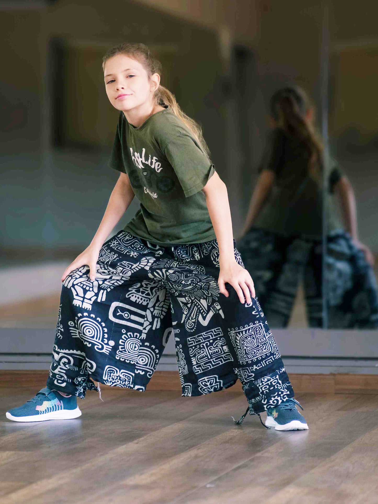 Girl's Kids Tribal Print Baggy Harem Pants For Dance