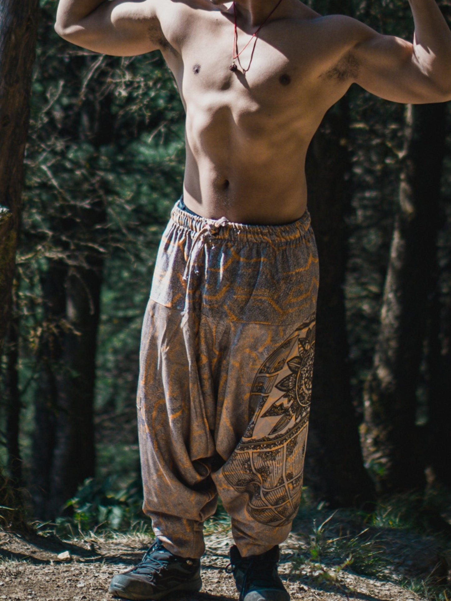 Men's Tribal Mandala Print Harem Pants For Travel Dance Yoga