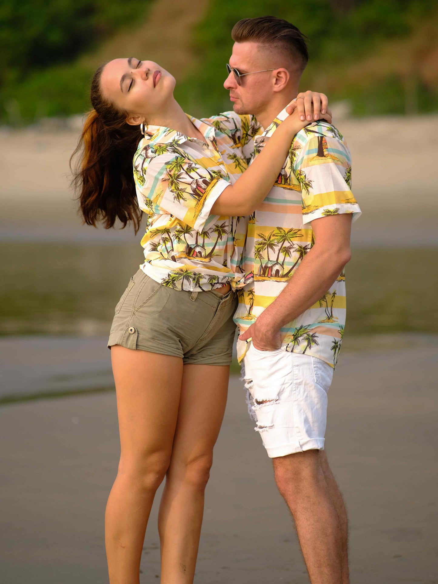 Men's Seaside Bliss Coastal Net Travel Shirt