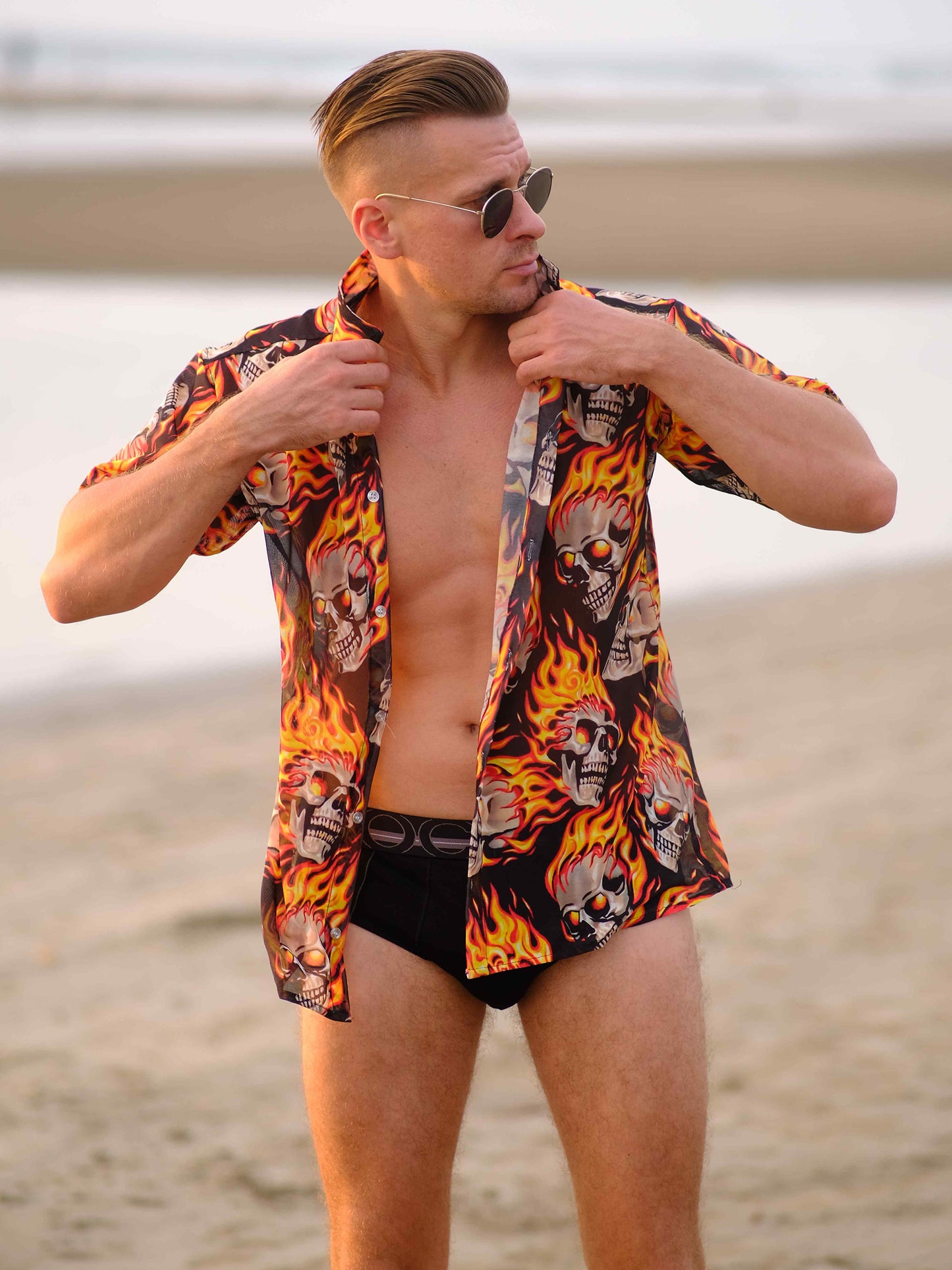 Men's Inferno Rider Printed Travel Shirt