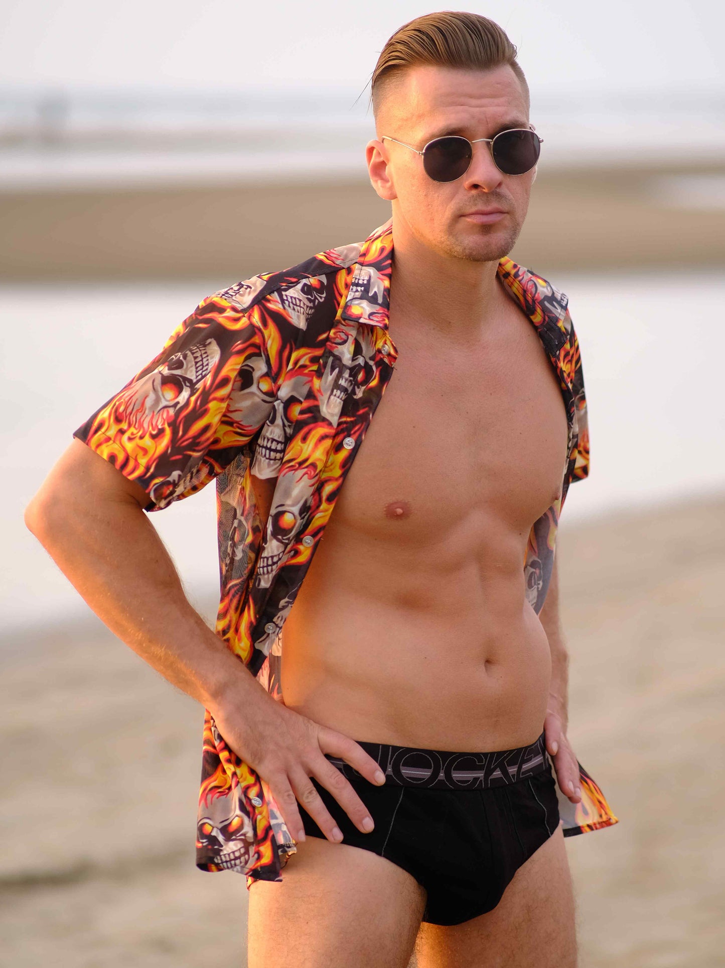 Men's Inferno Rider Printed Travel Shirt