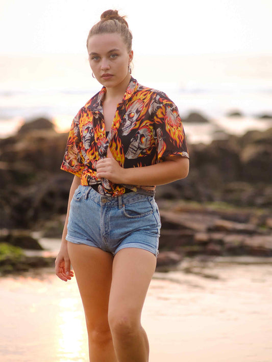 Women's Inferno Rider Printed Travel Shirt