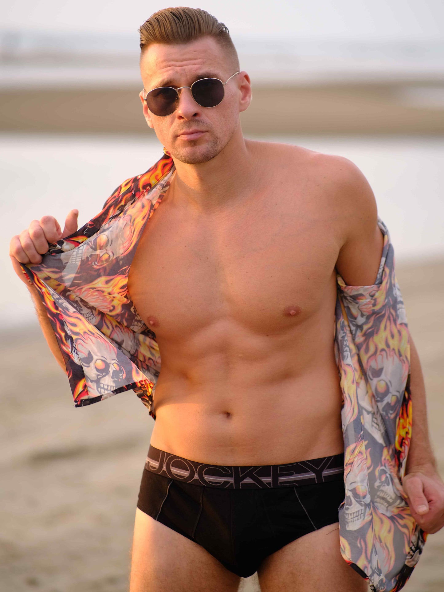 Men's Inferno Rider Printed Travel Shirt