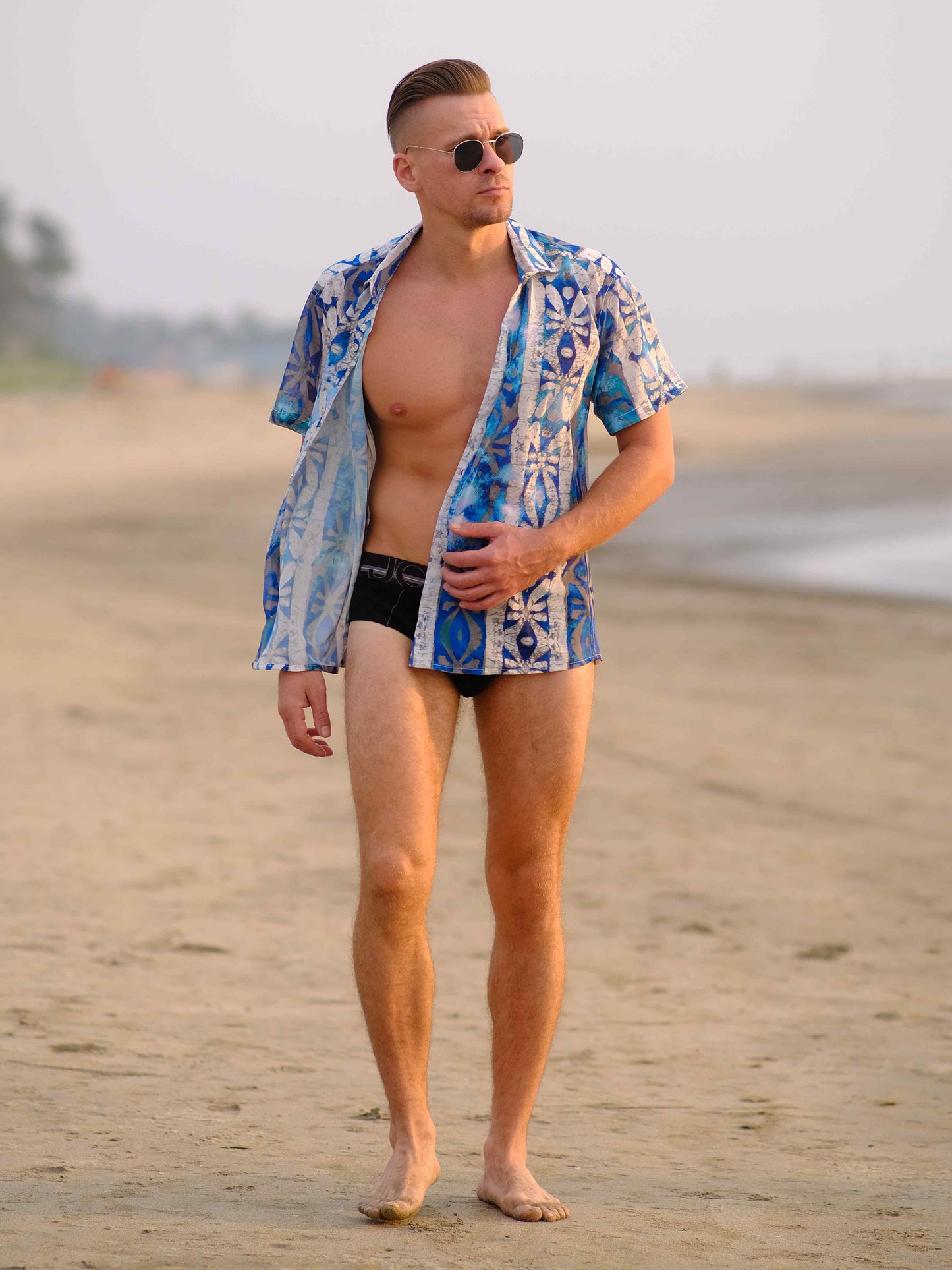 Men's Azure Breeze Travel Beach Shirt