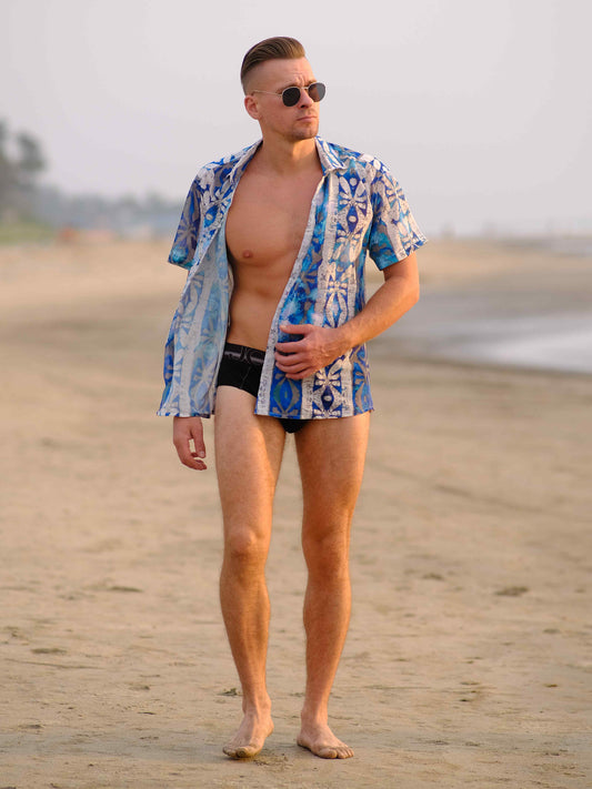 Men's Azure Breeze Travel Beach Shirt