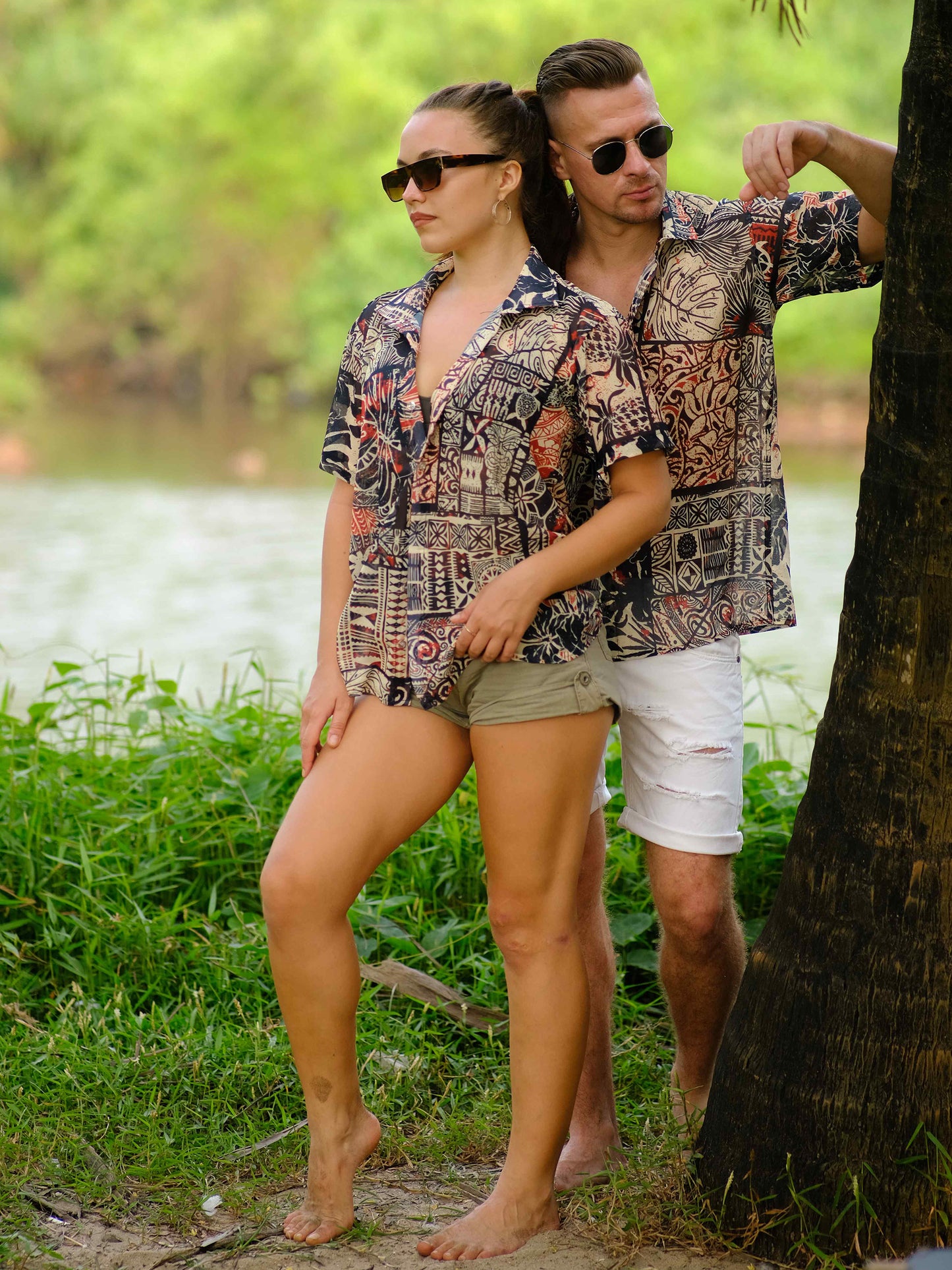 Men's Nomadic Tribal Travel Printed Shirt