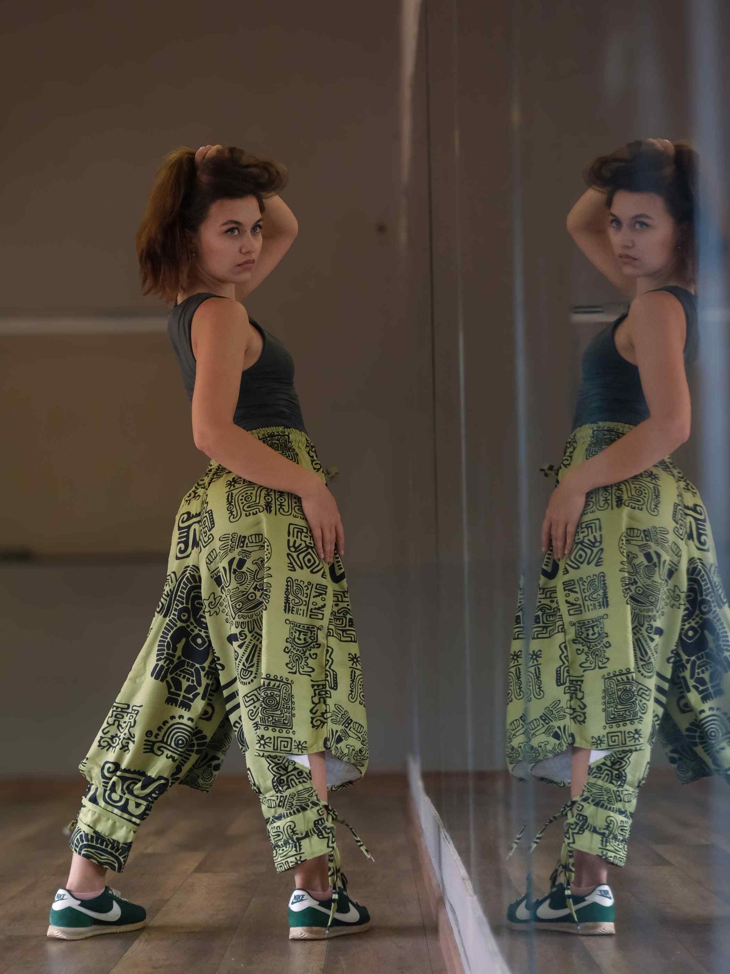 Women's Arabic Boho Harem Balloon Pants For Dance Yoga Travel