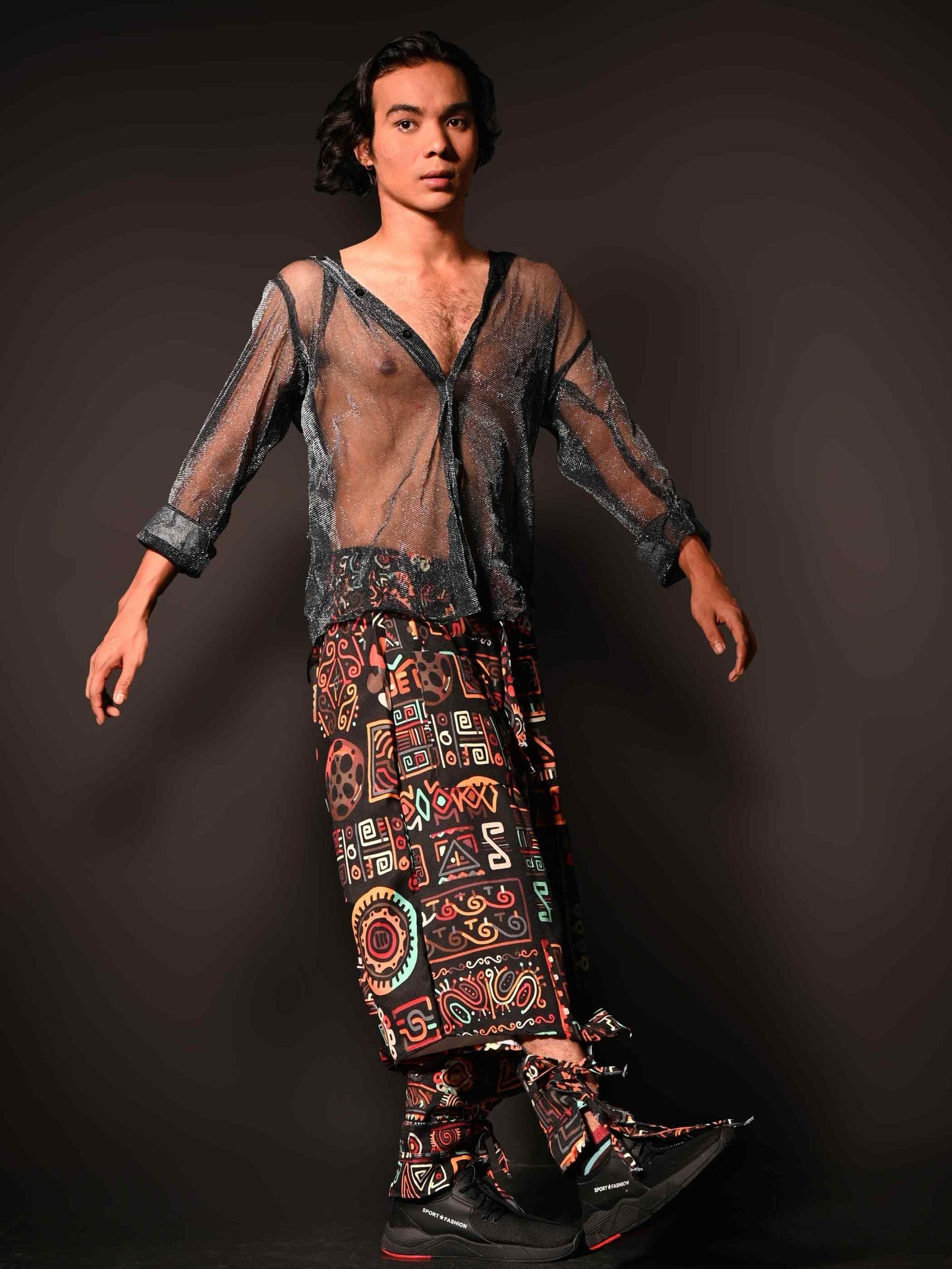 Buy Men's Abstract Graphic Vintage Hippy Harem Pants For Yoga Dance Travel