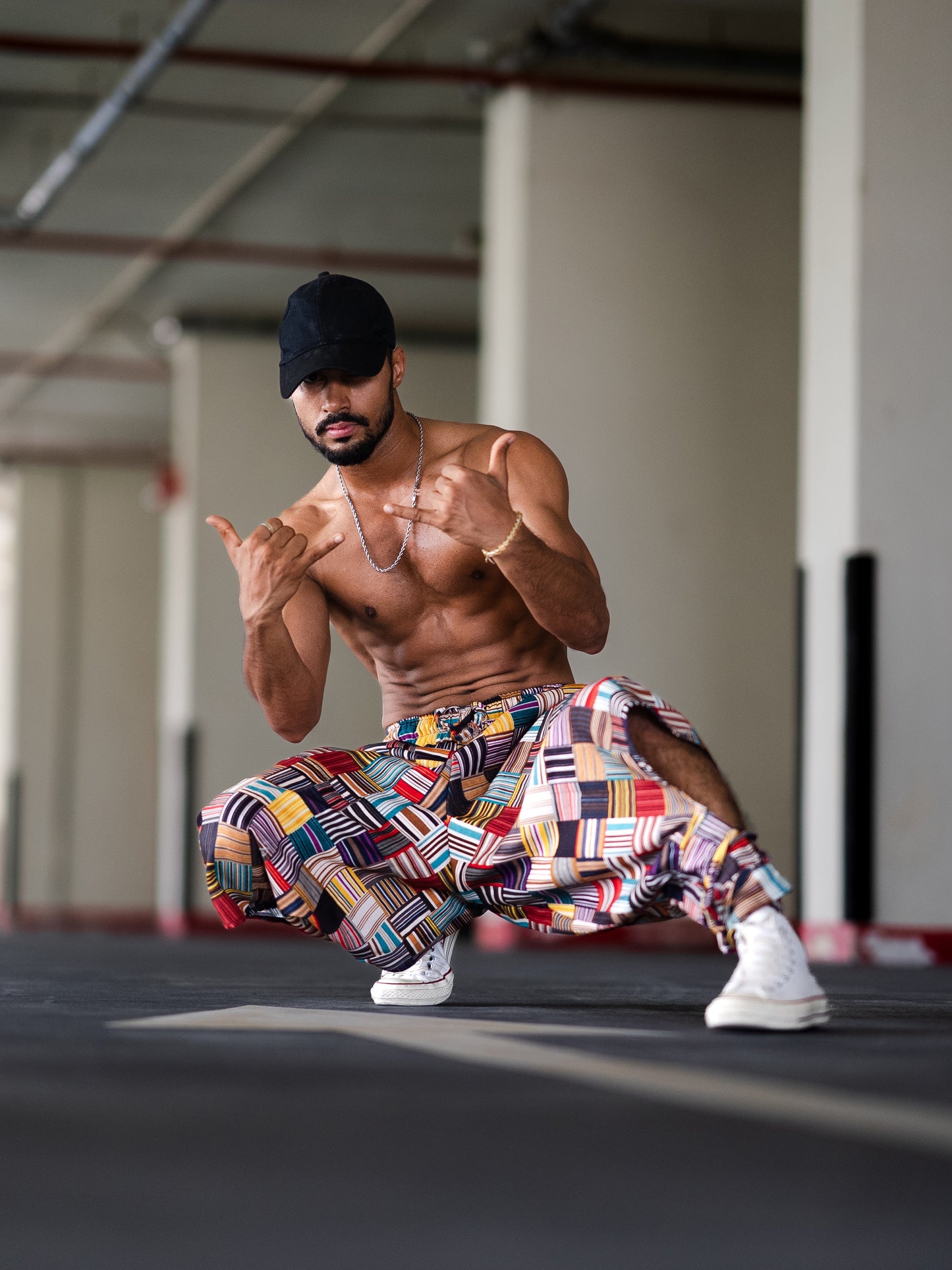 Buy Men's Red Owl Bohemian Hippy Balloon Harem Pants For Travel Dance Yoga