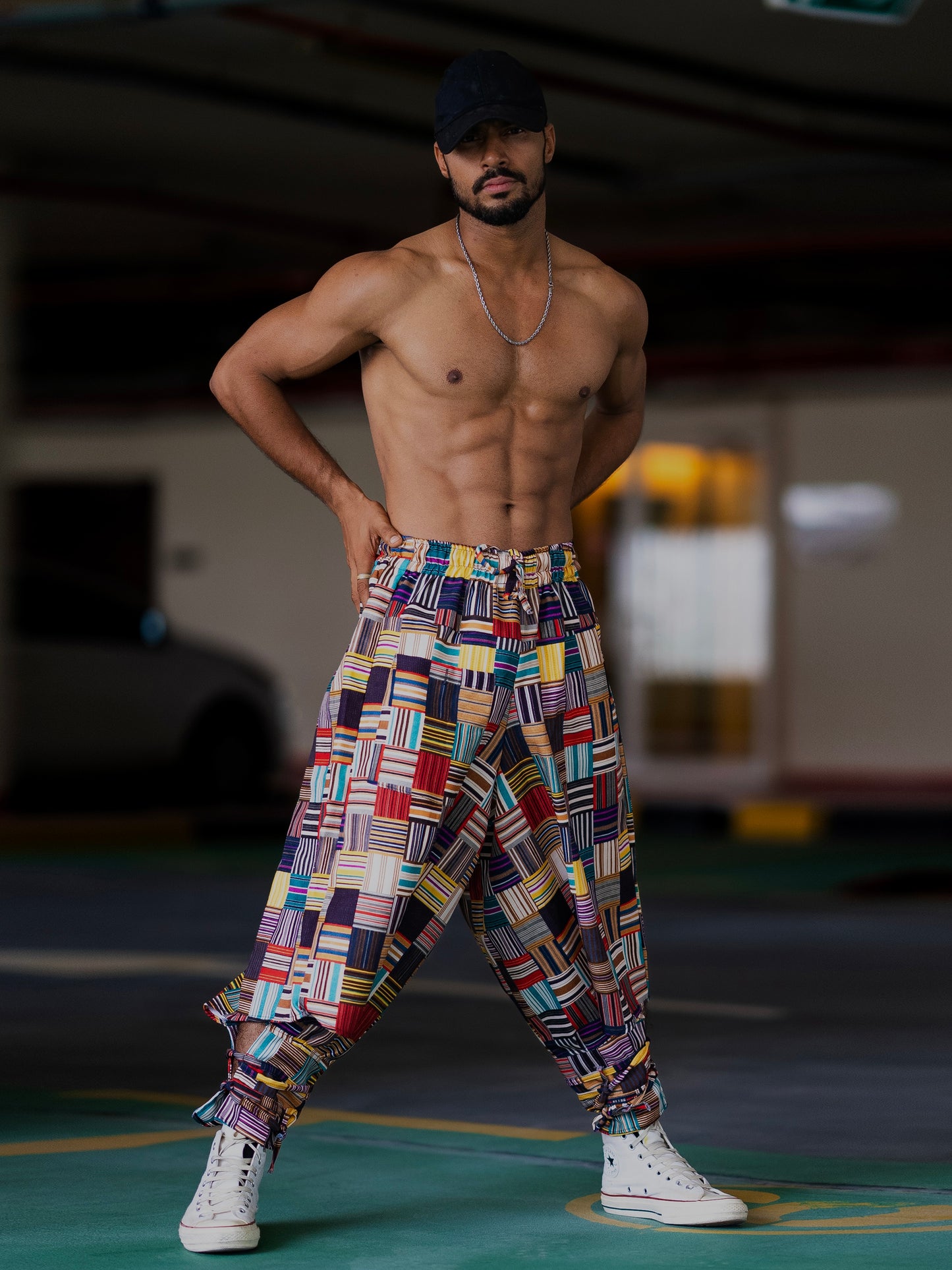 Buy Men's Red Owl Bohemian Hippy Balloon Harem Pants For Travel Dance Yoga