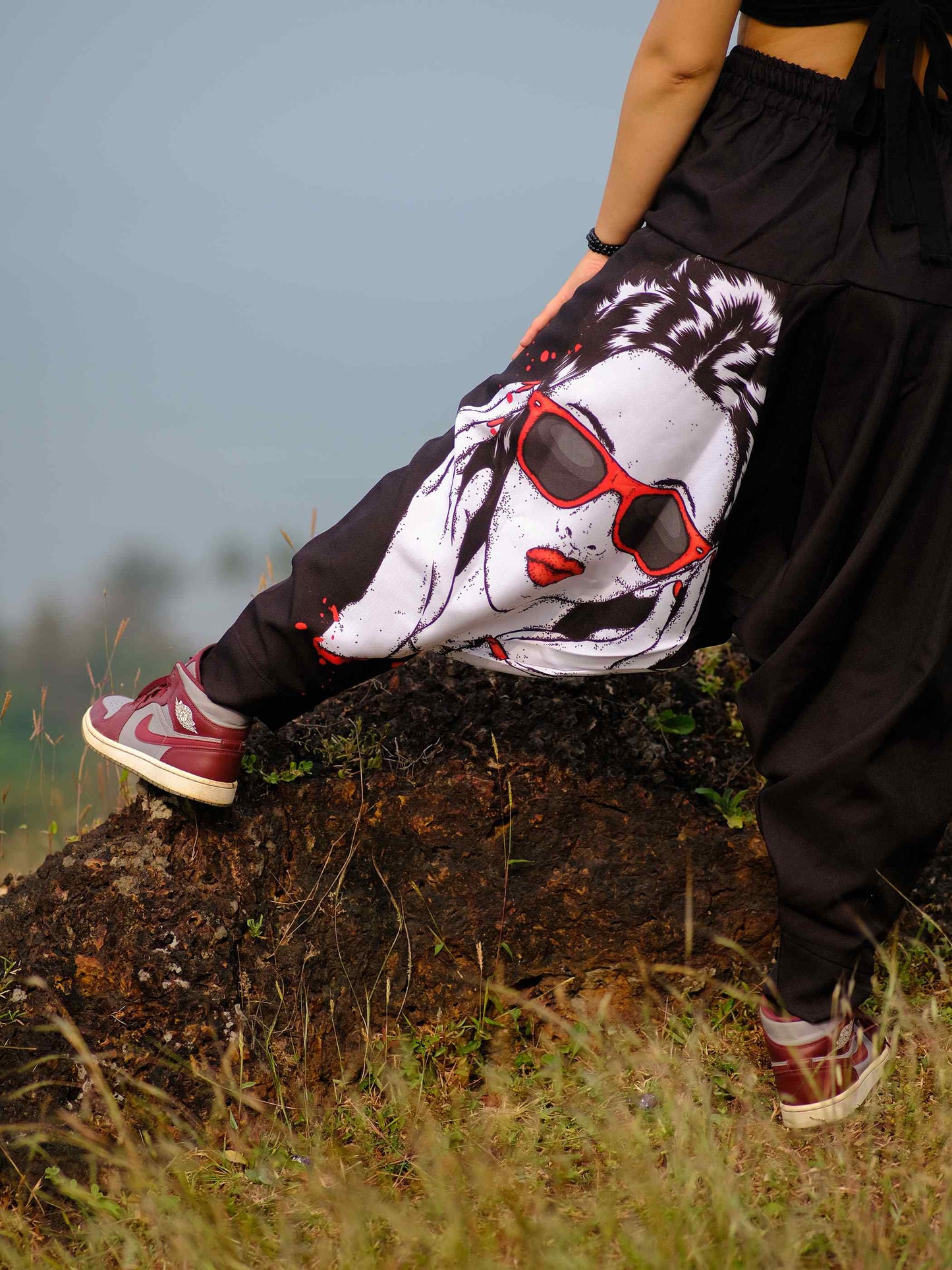 Buy Men's Flame Fusion Afghani Bohemian Harem Pants For Travel Dance Yoga