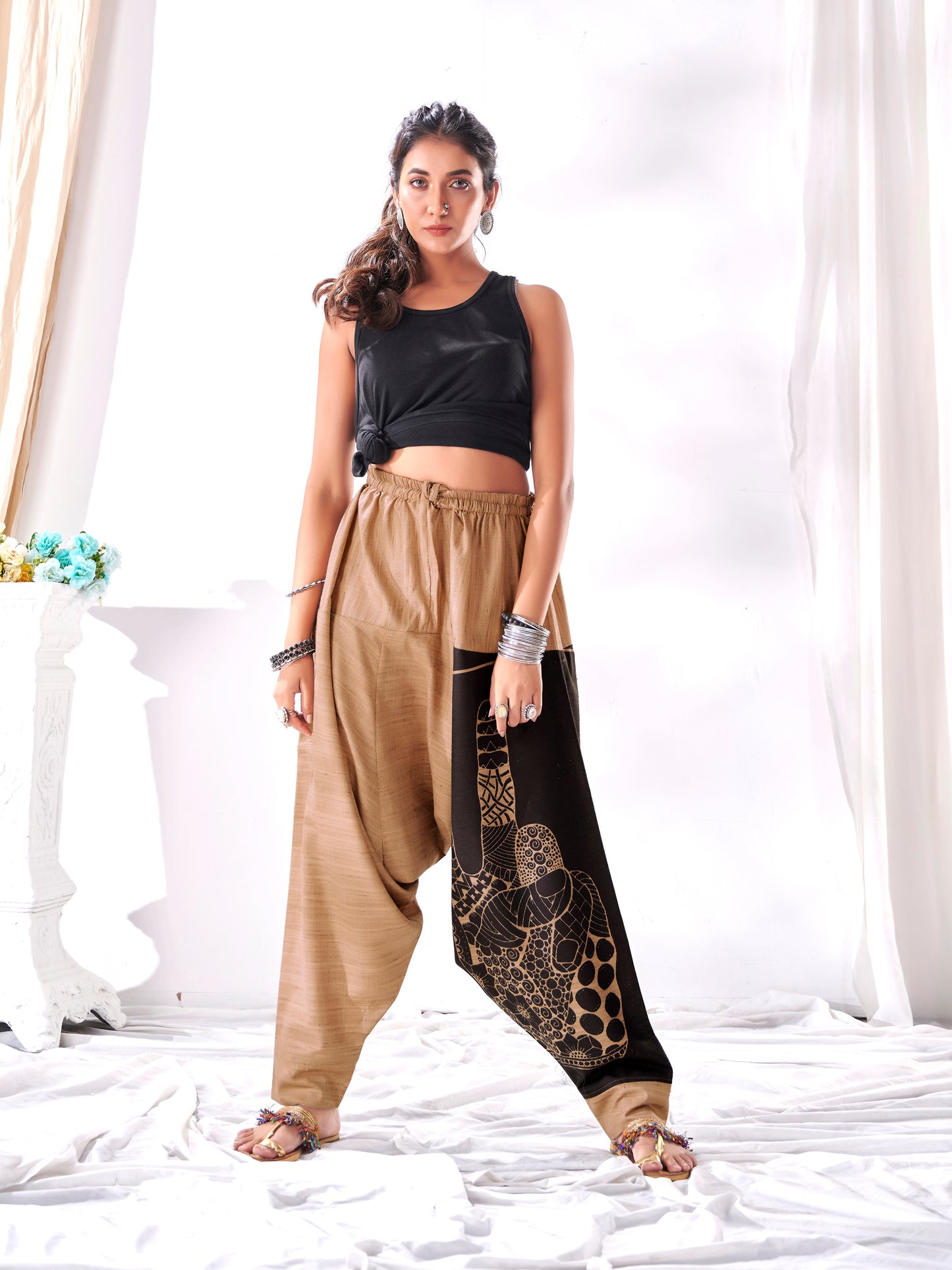 Buy Women's Hippy Boho Harem Pants Unisex Yoga Dance Travel Track Pant
