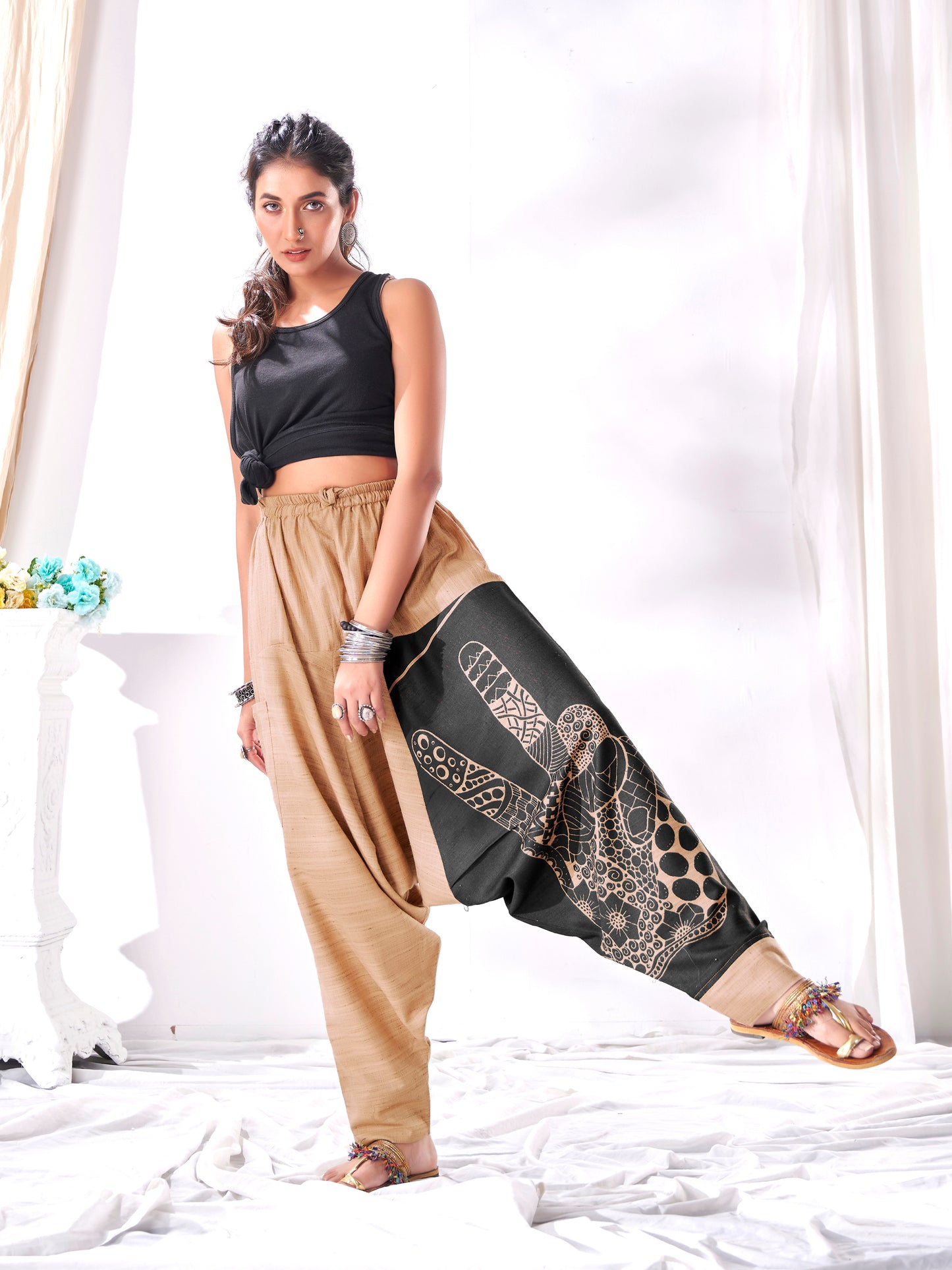 Buy Women's Hippy Boho Harem Pants Unisex Yoga Dance Travel Track Pant