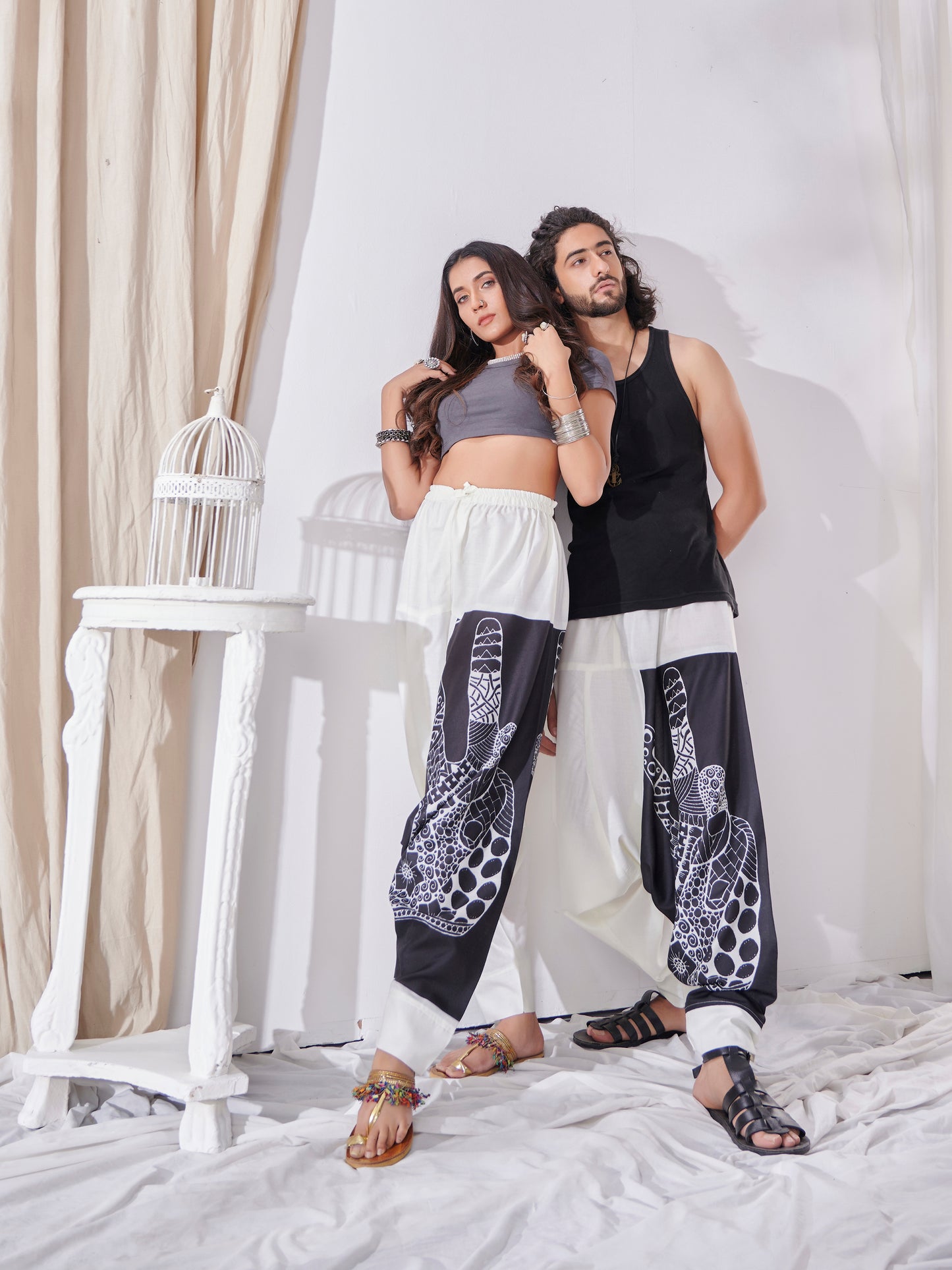 Buy Men's Aladdin Ninja Hippy Boho Harem Pants For Yoga Dance Travel Unisex Pants
