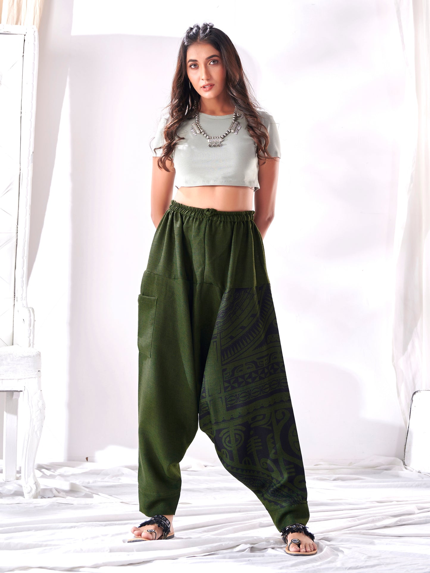 Buy Women’s Oversized Street Wear Hippy Harem Pants Unisex Yoga Dance Track Pant