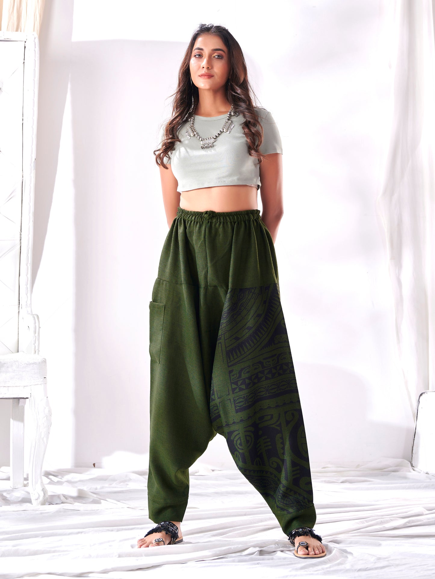 Buy Women’s Oversized Street Wear Hippy Harem Pants Unisex Yoga Dance Track Pant