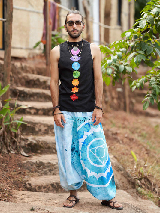 Buy Men's Spiritual Feel Afghani Baggy Balloon Aladdin Harem Pant For Travel Yoga Dance