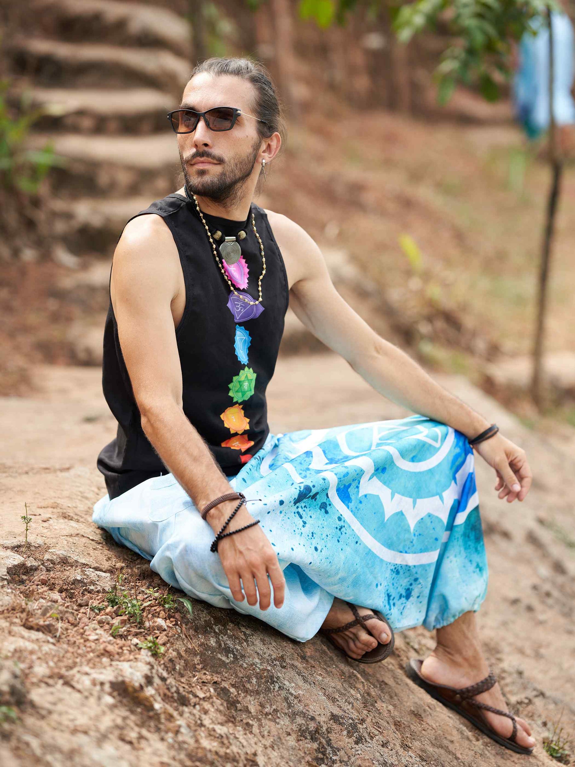 Buy Men's Spiritual Feel Afghani Baggy Balloon Aladdin Harem Pant For Travel Yoga Dance