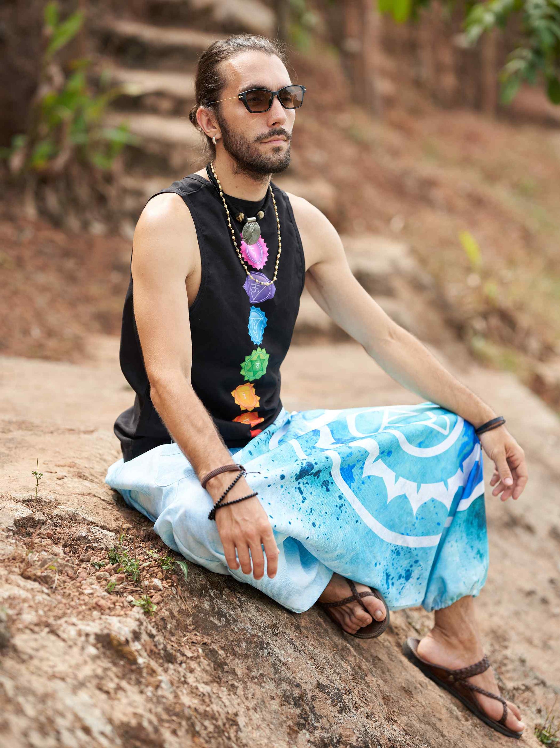 Buy Men's Spiritual Feel Afghani Baggy Balloon Aladdin Harem Pant For Travel Yoga Dance