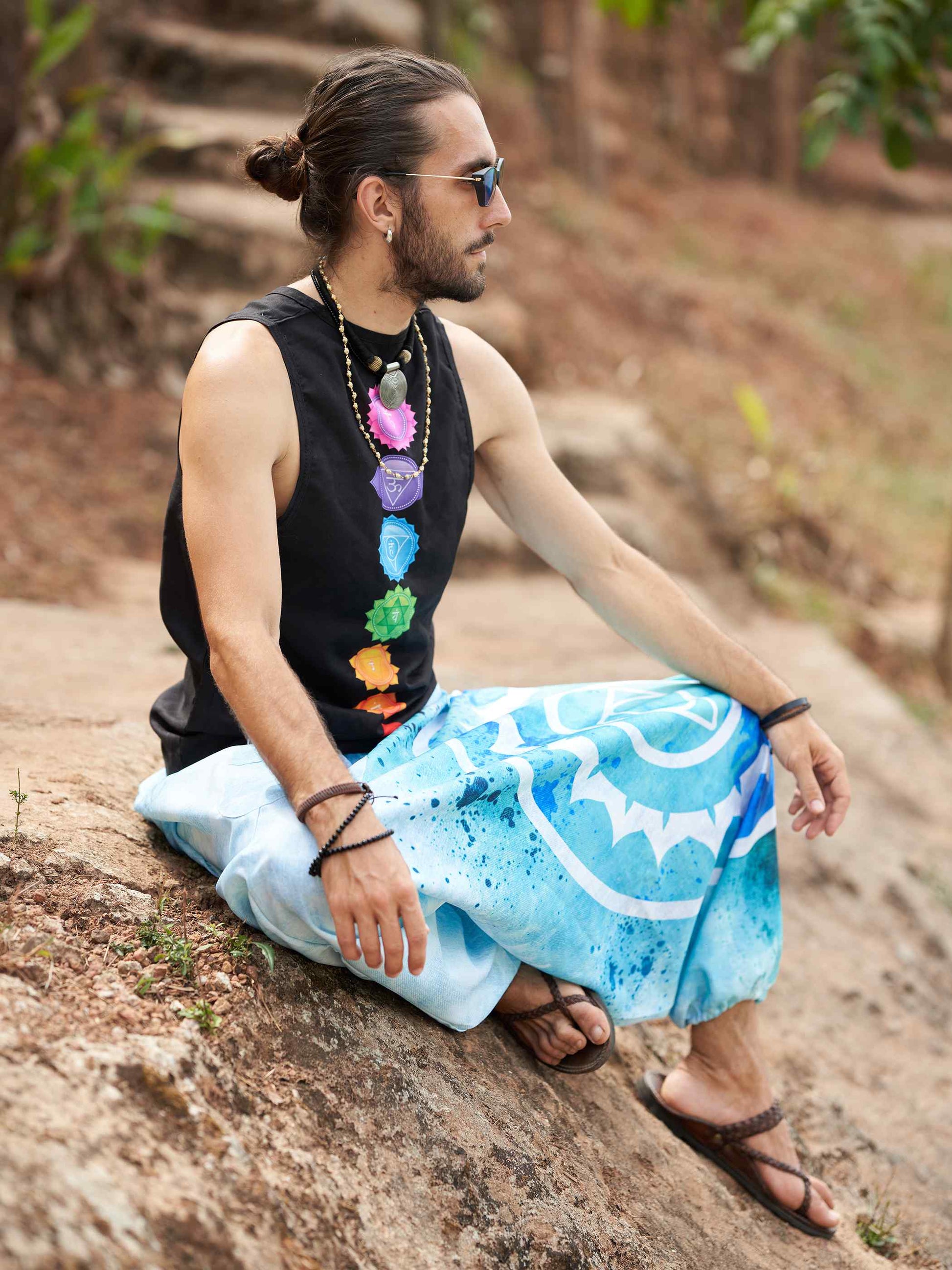 Buy Men's Spiritual Feel Afghani Baggy Balloon Aladdin Harem Pant For Travel Yoga Dance