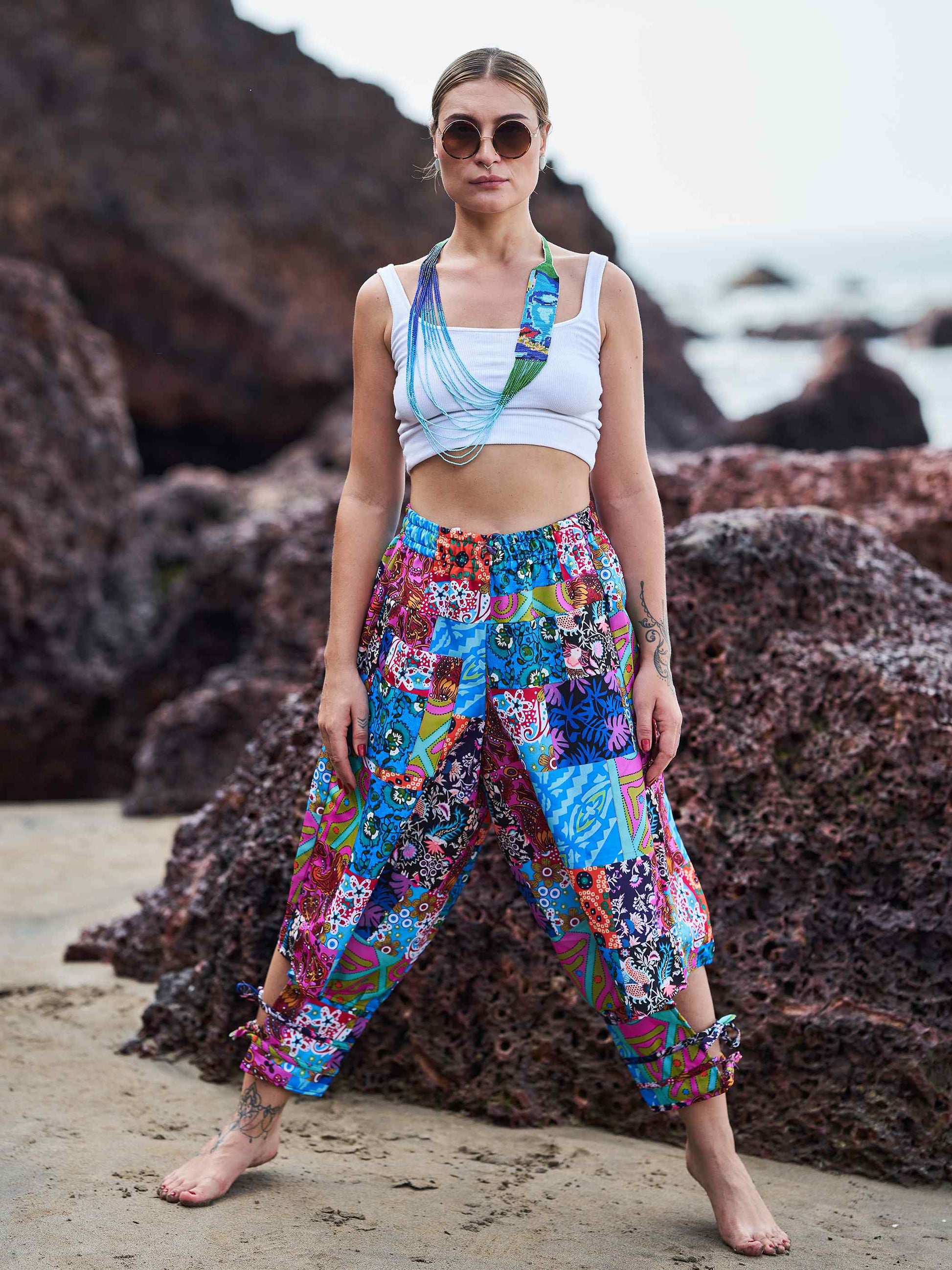 Buy Women's Floral Mandala Afghani Bohemian Harem Pants For Dance Travel Yoga