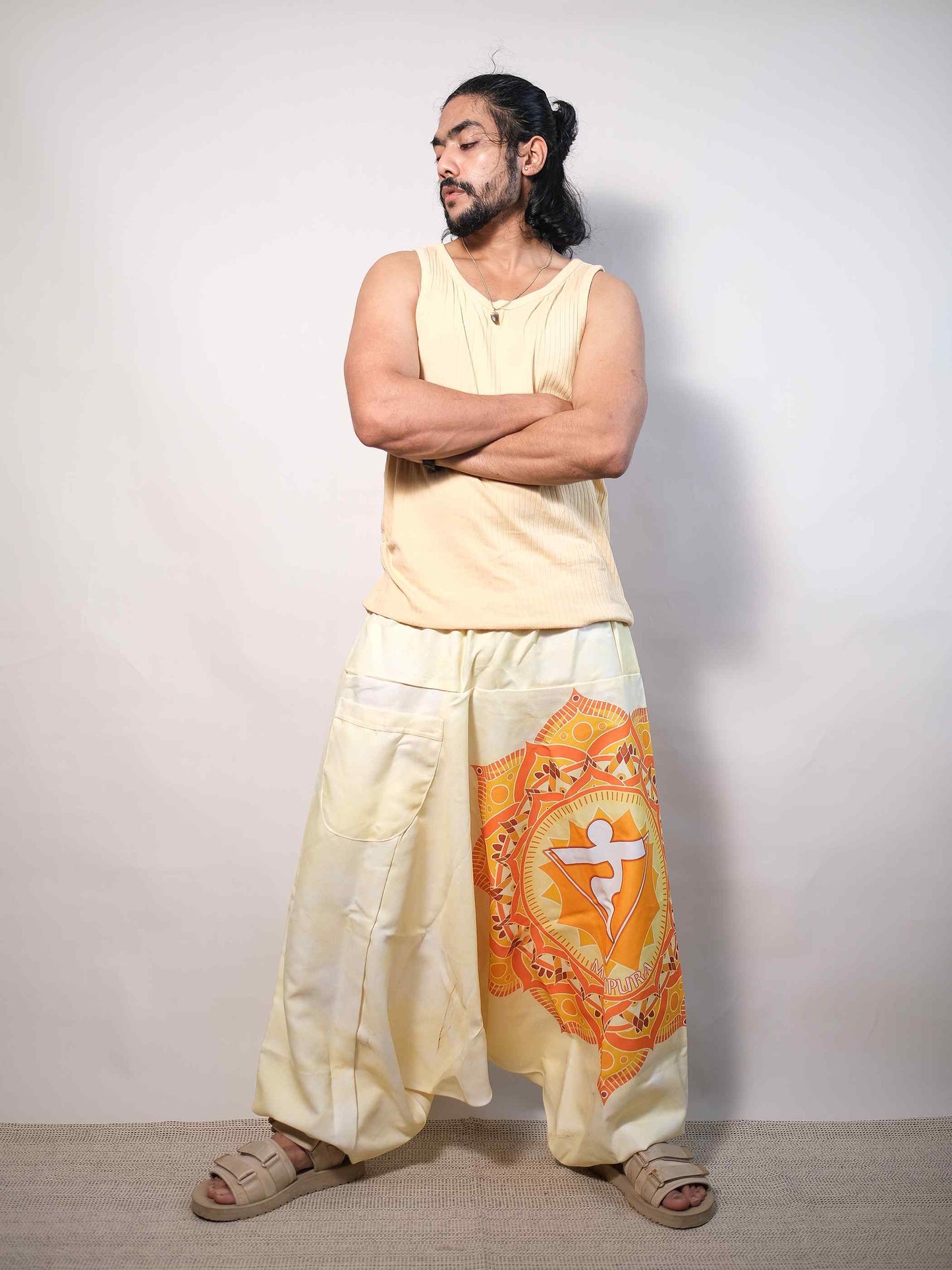 Men's Mandala Print Aladdin Balloon Harem Pants For Travel Yoga Dance