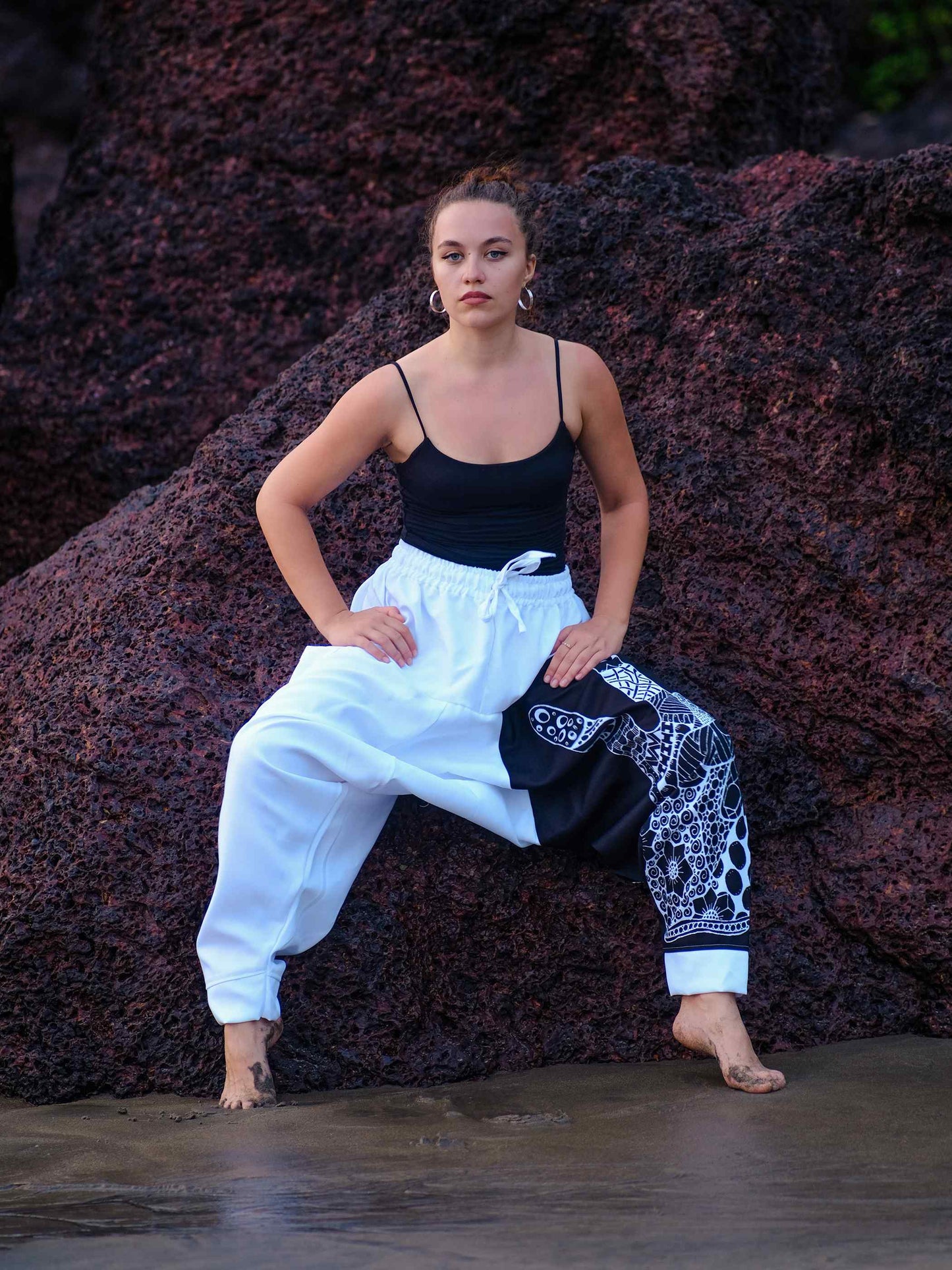 Buy Women's Ninja Boho Alibaba Balloon Hippy Harem Pants For Travel Yoga Dance