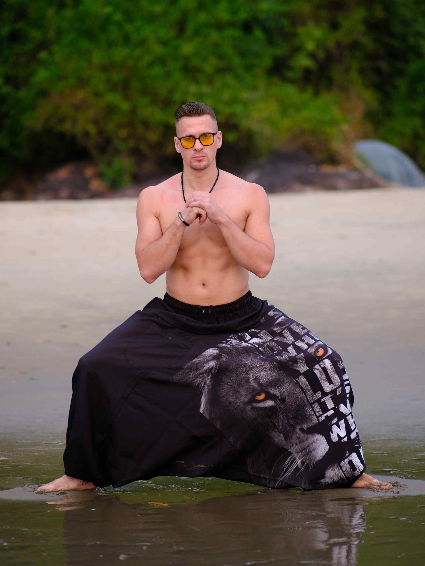 Men's Roar & Rise Hippy Baggy Aladdin Dhoti Harem Pants For Travel Dance Yoga