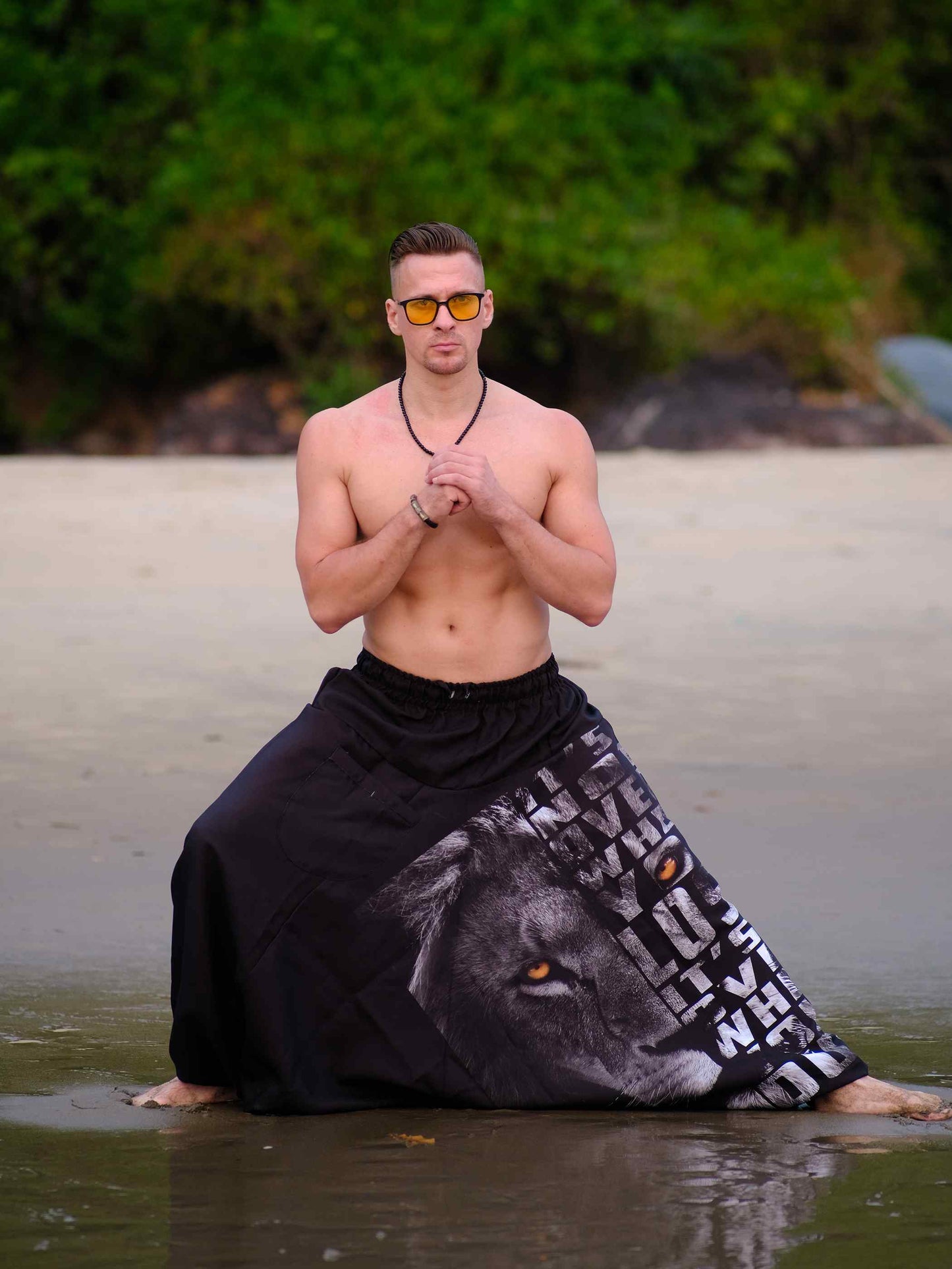 Men's Roar & Rise Hippy Baggy Aladdin Dhoti Harem Pants For Travel Dance Yoga
