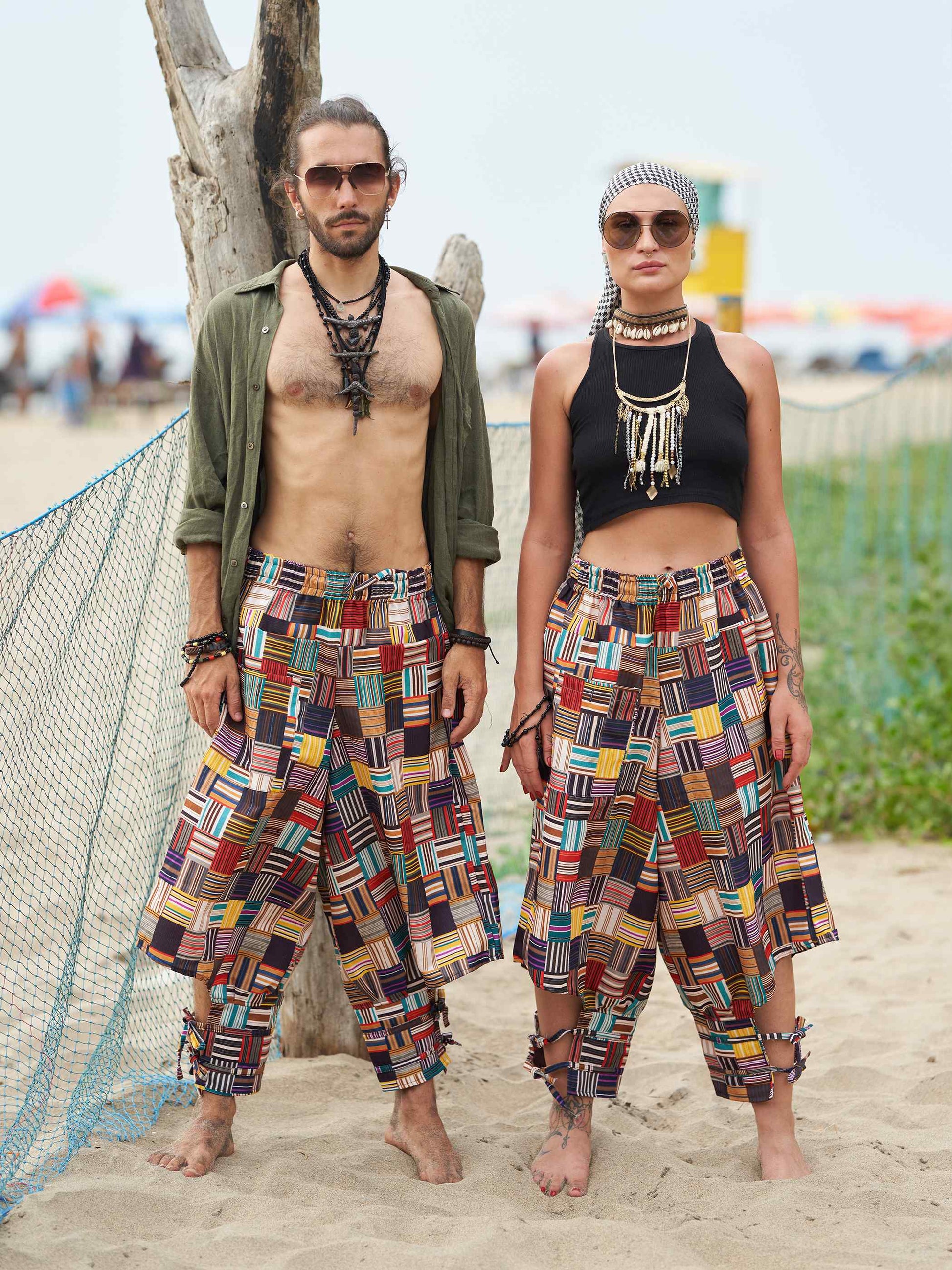 Buy Women's Geometric Genie Bohemian Hippy Balloon Harem Pants For Dance Yoga Travel