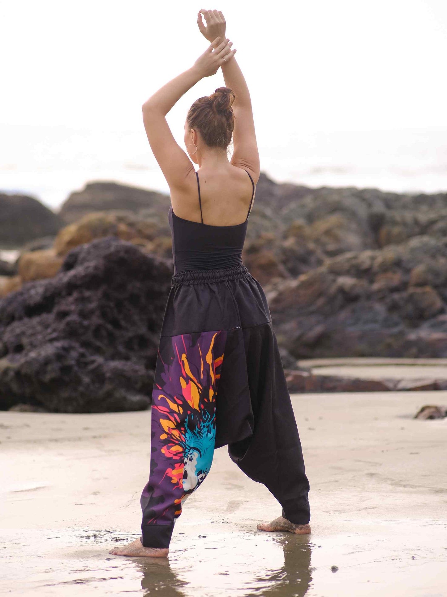 Shop Women's Flame Fusion Afghani Bohemian Harem Pants For Travel Dance Yoga