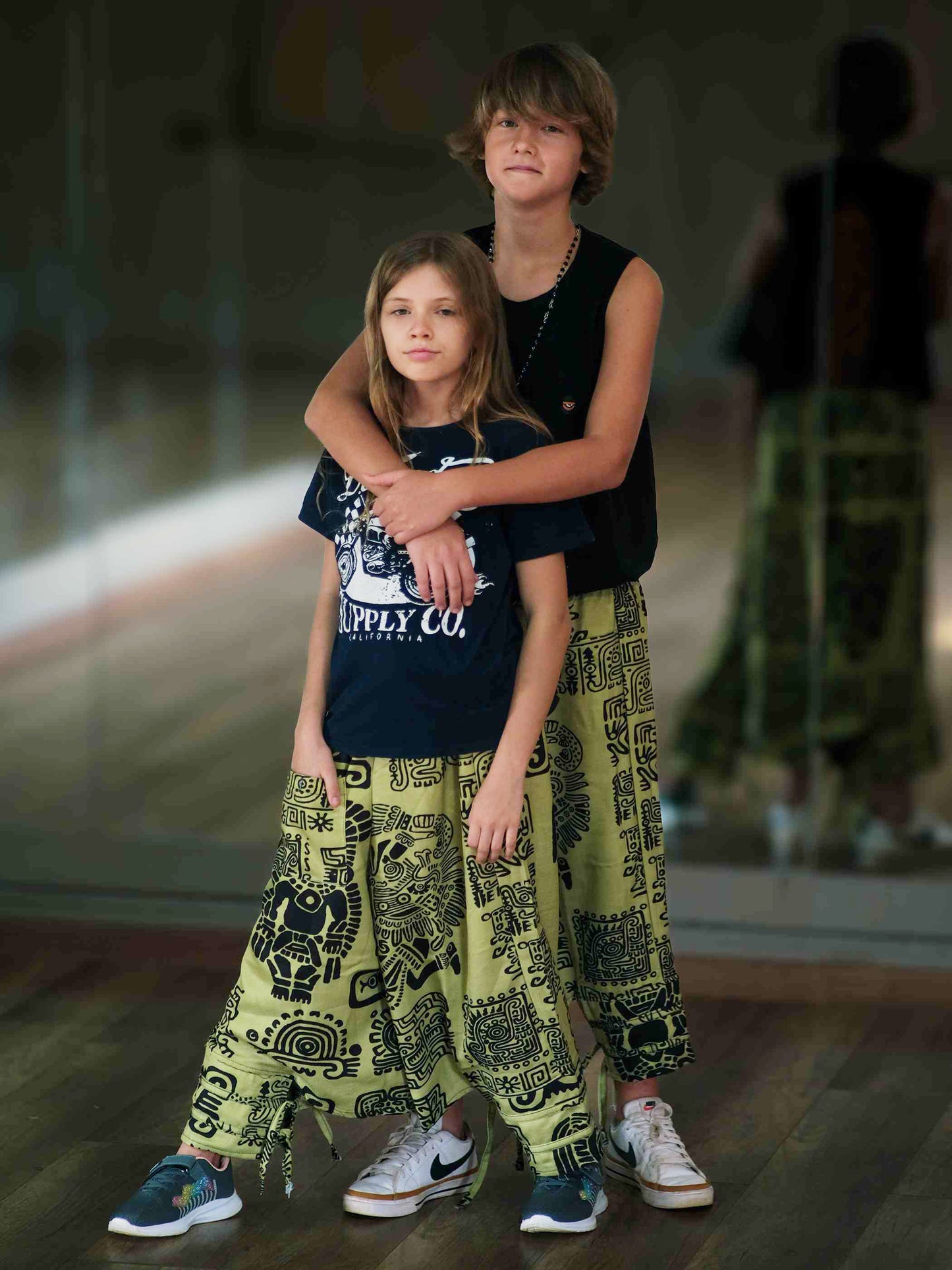 Girl's Kids Arabic Print Hippy Harem Pant For Dance